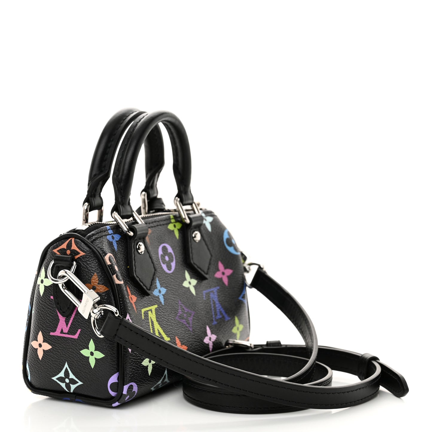 LV X TM Monogram Multicolor Nano Speedy Black