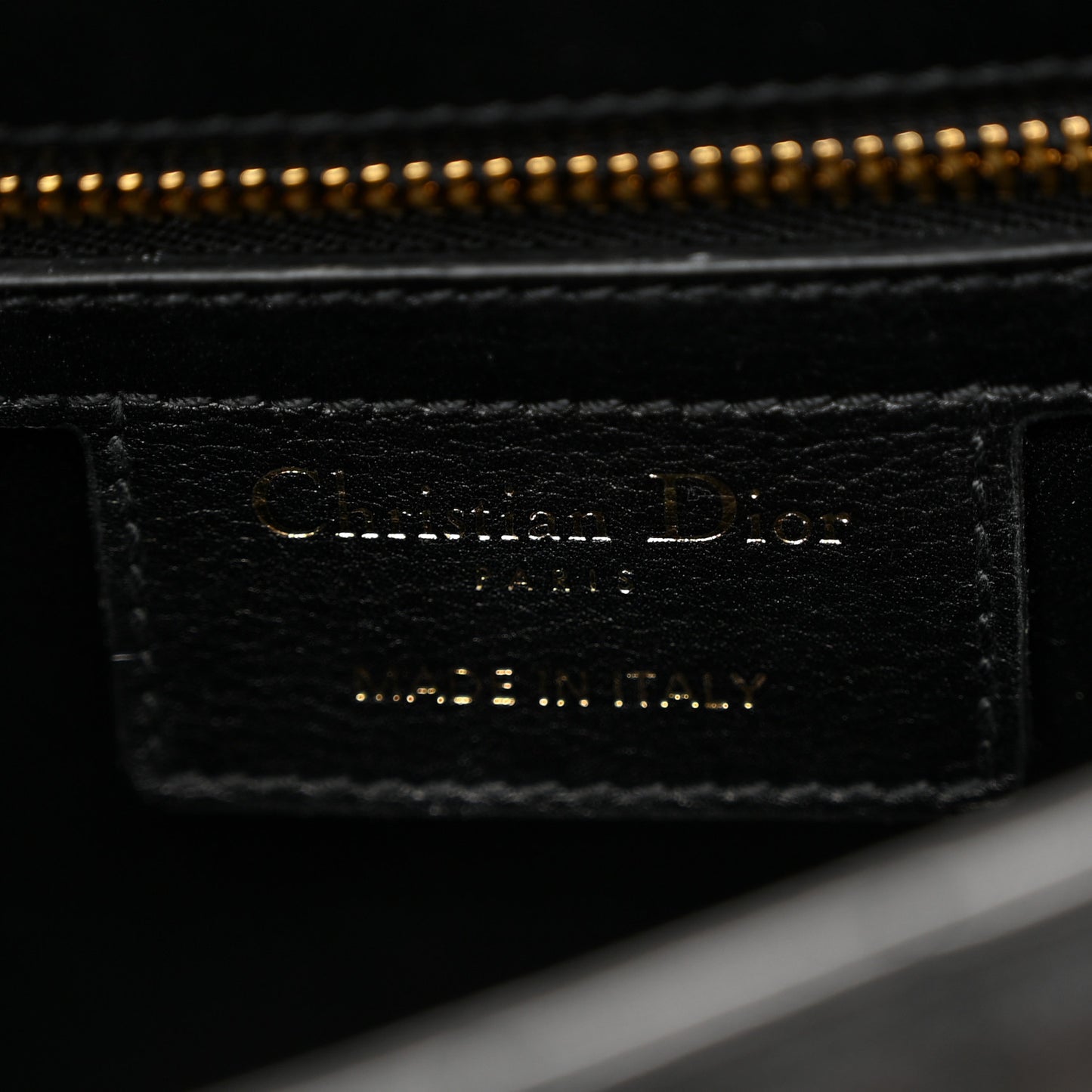 Calfskin Cannage Small Caro Bag Black