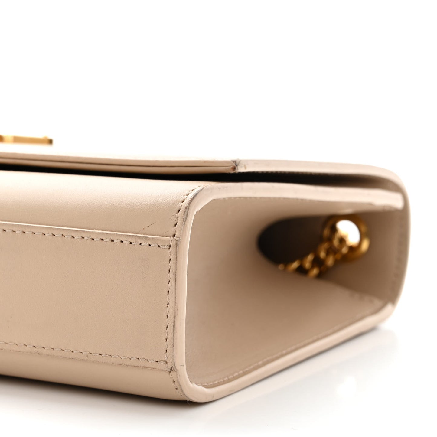 Smooth Calfskin Medium Classic Monogram Kate Tassel Satchel Nude Powder