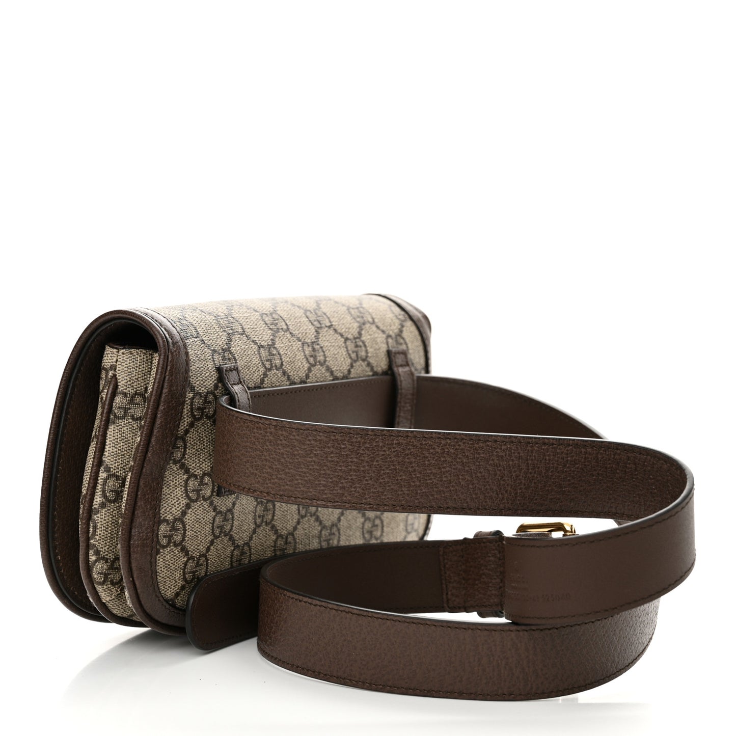 GG Supreme Monogram Textured Dollar Calfskin Blondie Belt Bag 120 48 Beige Ebony New Acero