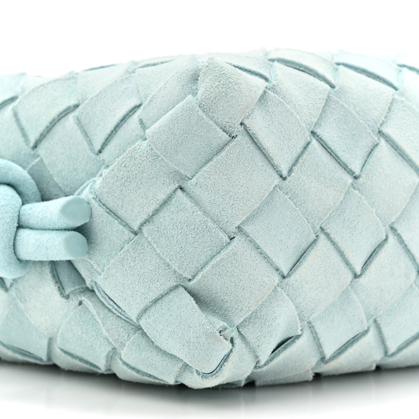 Suede Intrecciato Loop Camera Bag Teal