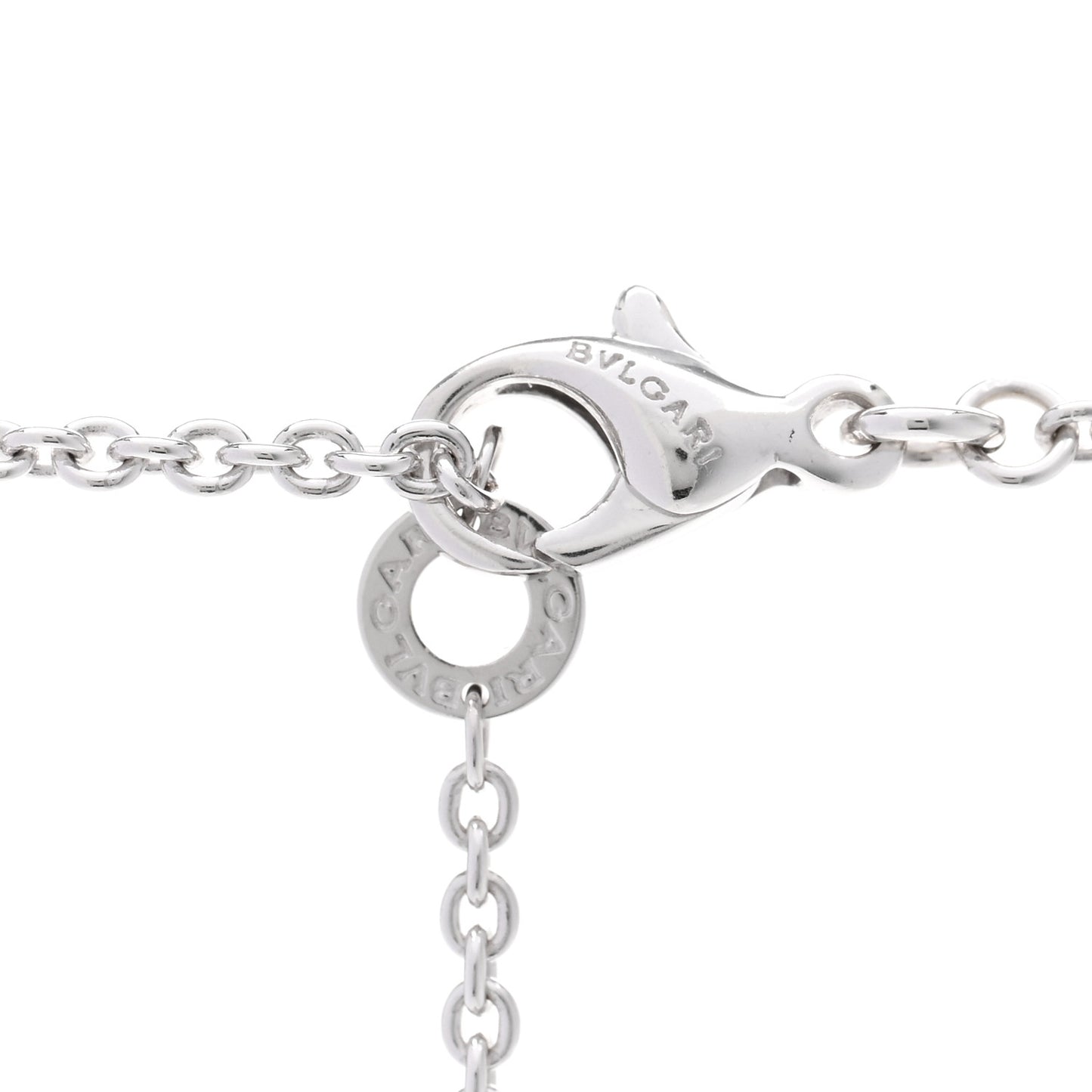 18K White Gold Diamond Pave Astrale Cerchi Pendant Necklace