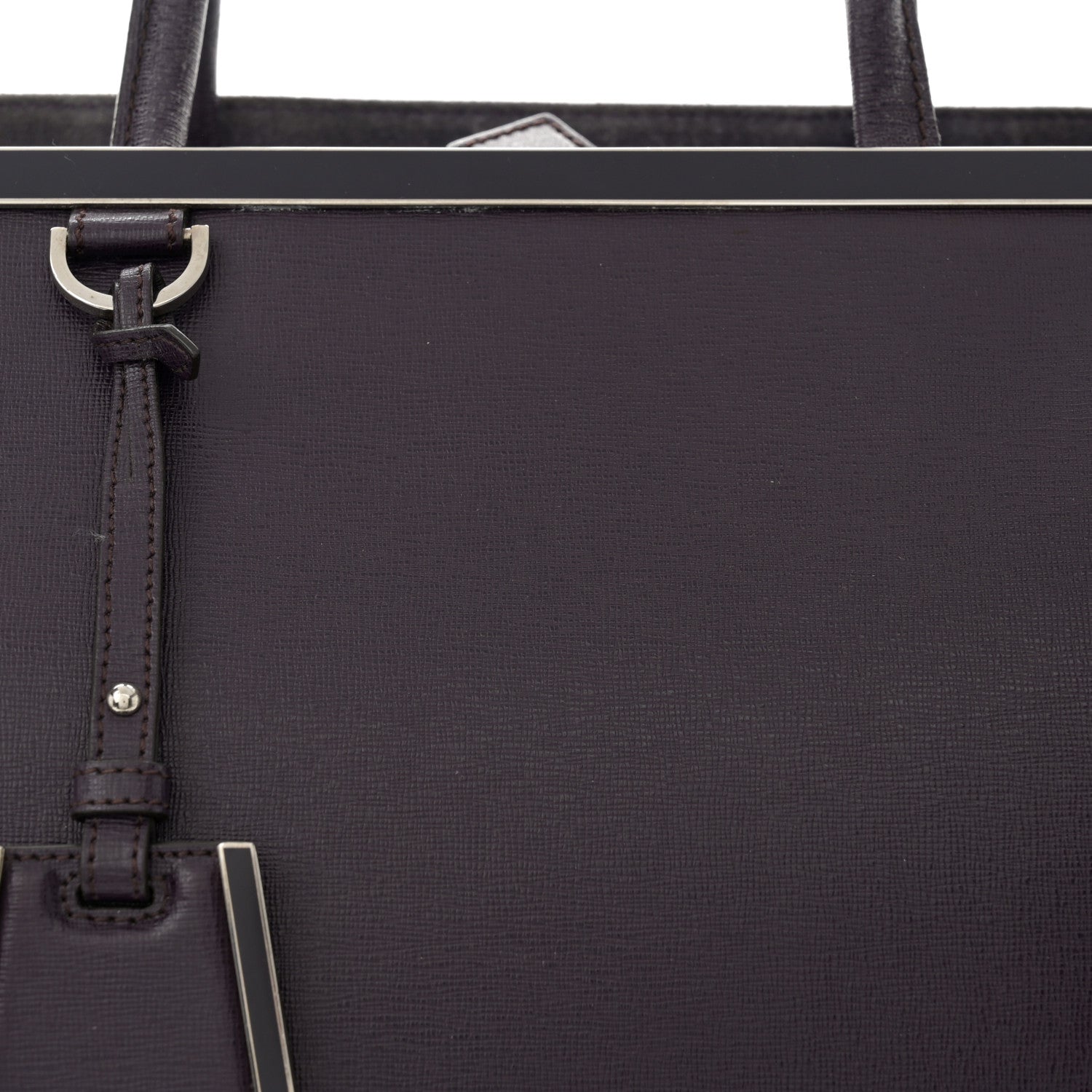 Fendi Vitello Elite Large 2Jours Tote Ametista 8 of 19