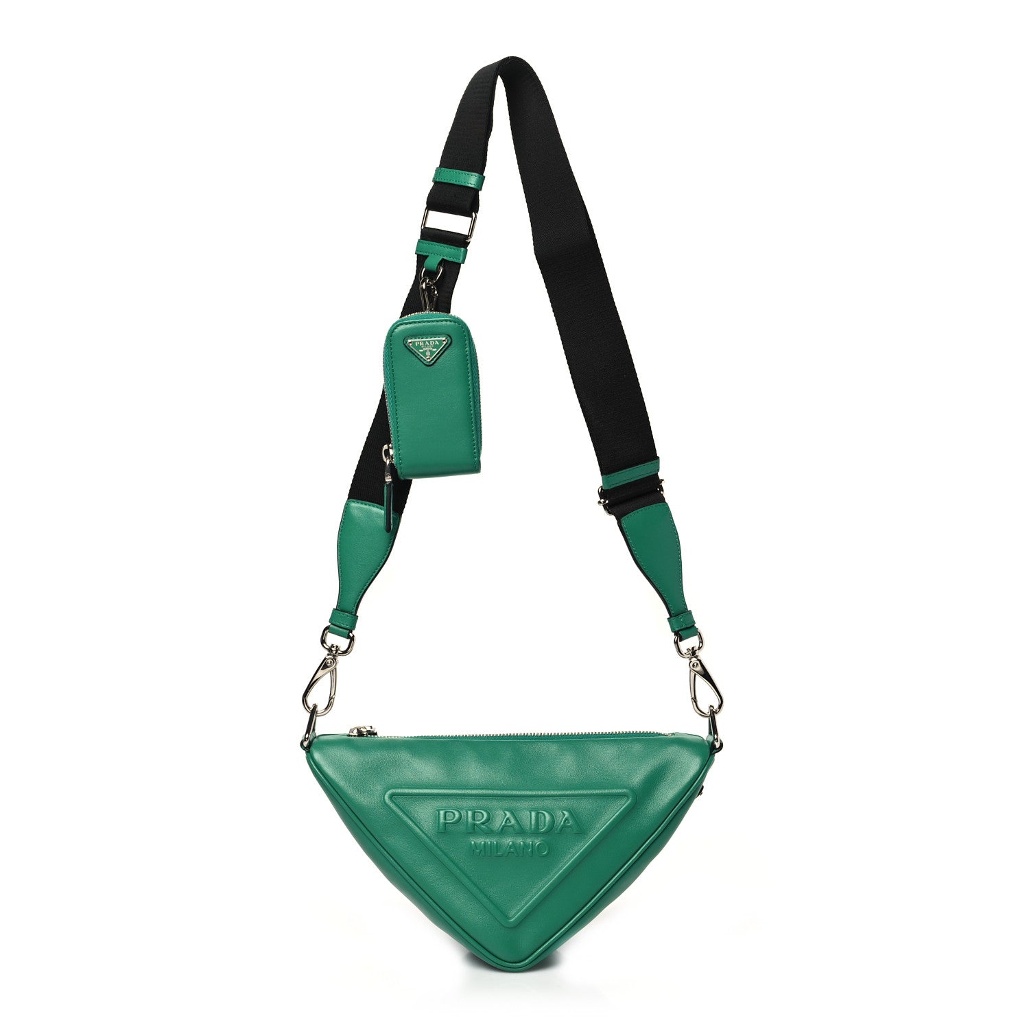 Prada Grace Lux Triangle Shoulder Bag Mango 1 of 9