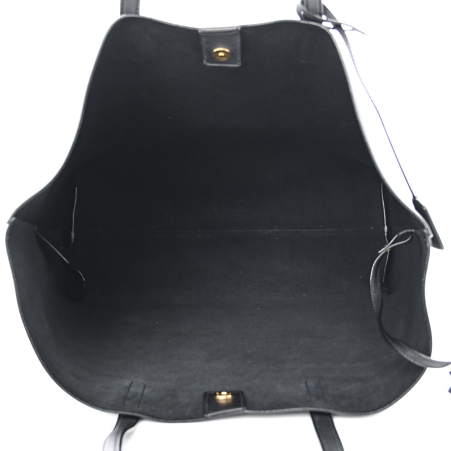 Calfskin Large Shopping Tote Black