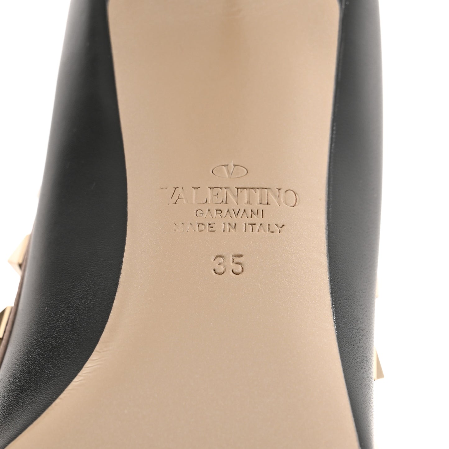 Nappa Rockstud 50mm Pump 35 Black Poudre