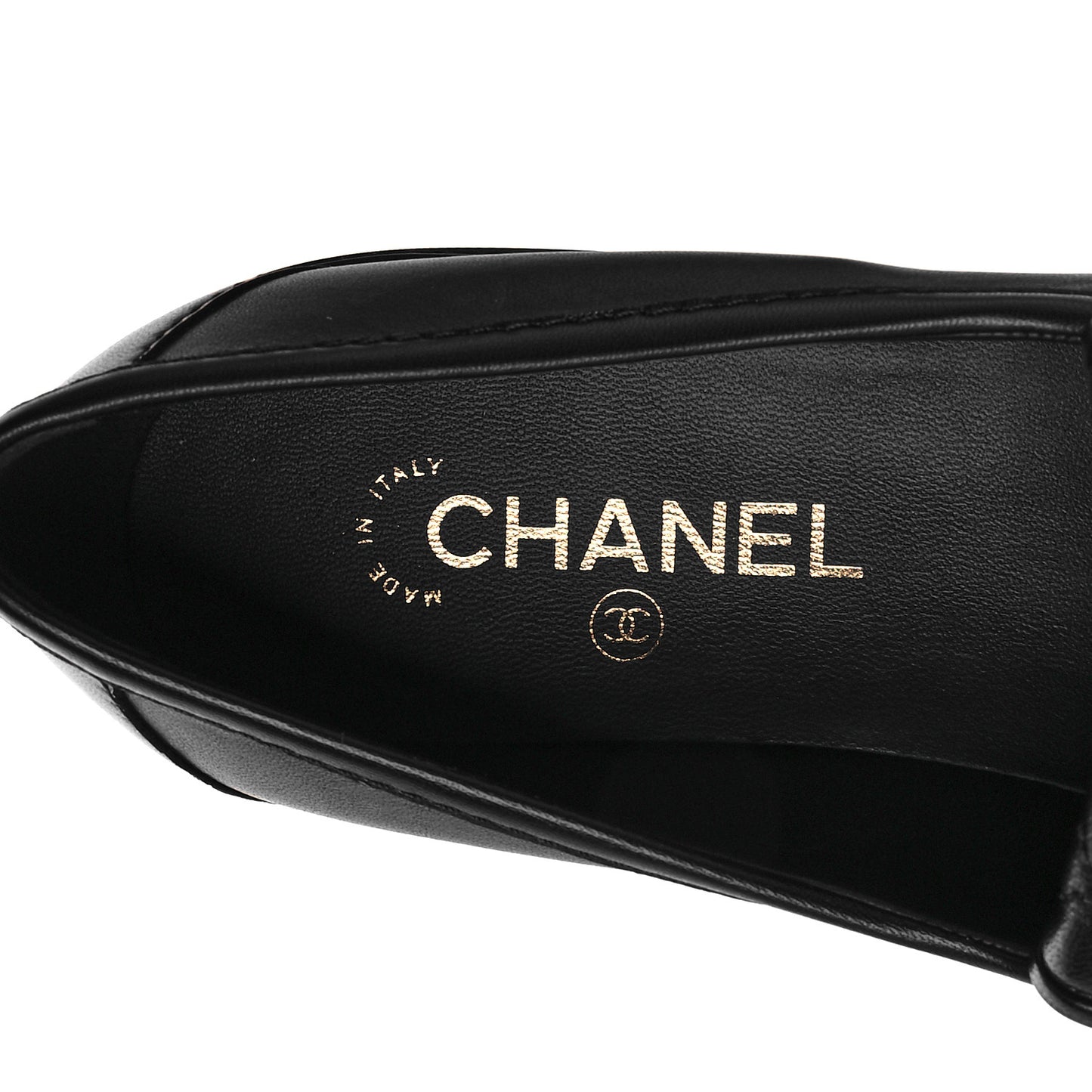 Lambskin Quilted CC Turnlock Loafers 41.5 Black