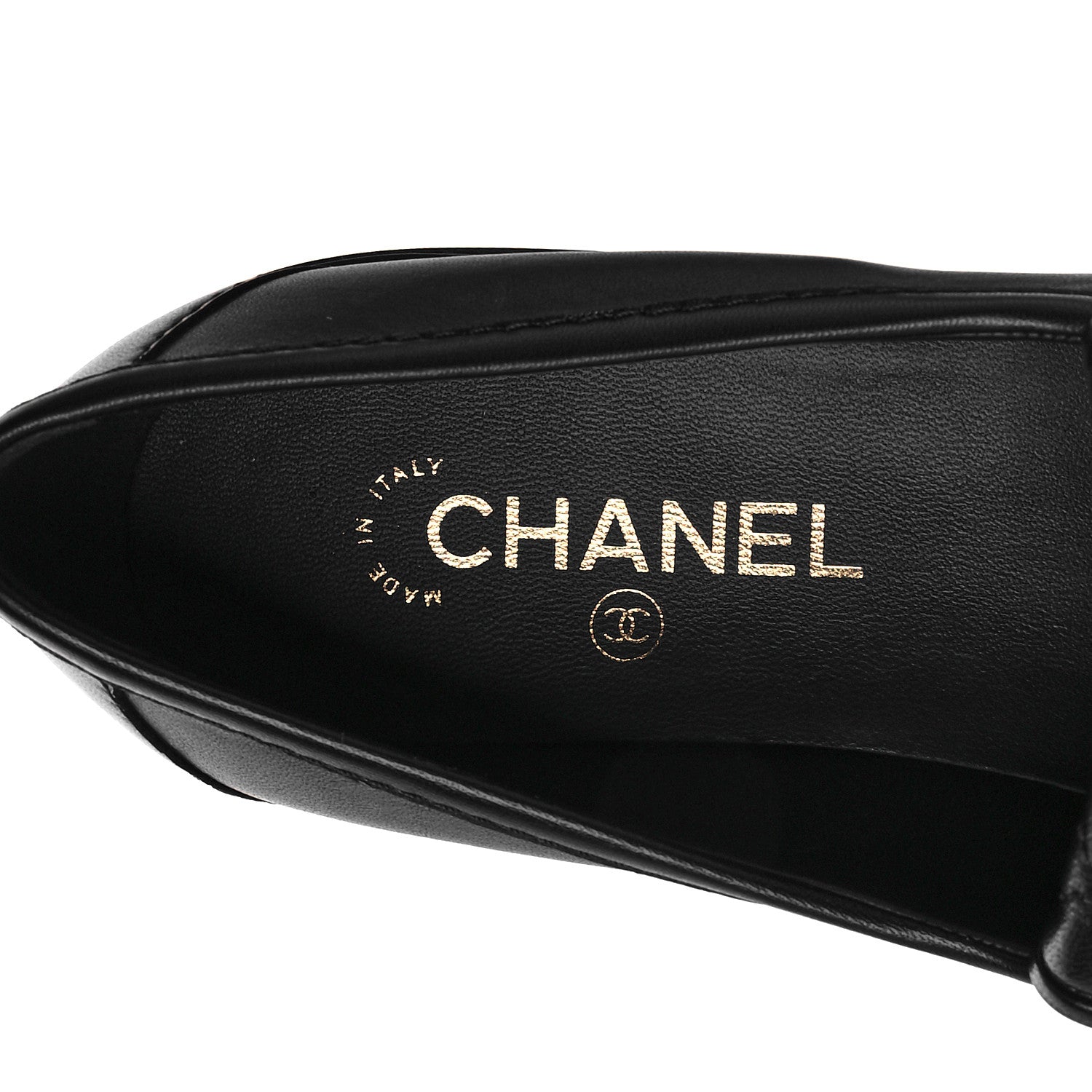 Chanel Lambskin Quilted CC Turnlock Loafers 41.5 Black 8 of 9