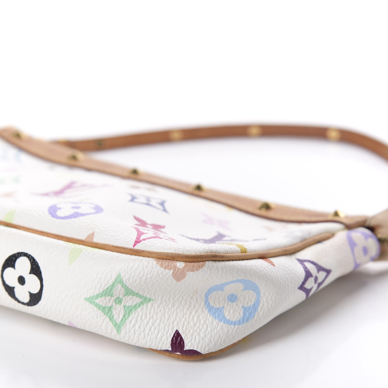 Louis Vuitton Monogram Multicolor Pochette Accessories White 7 of 11