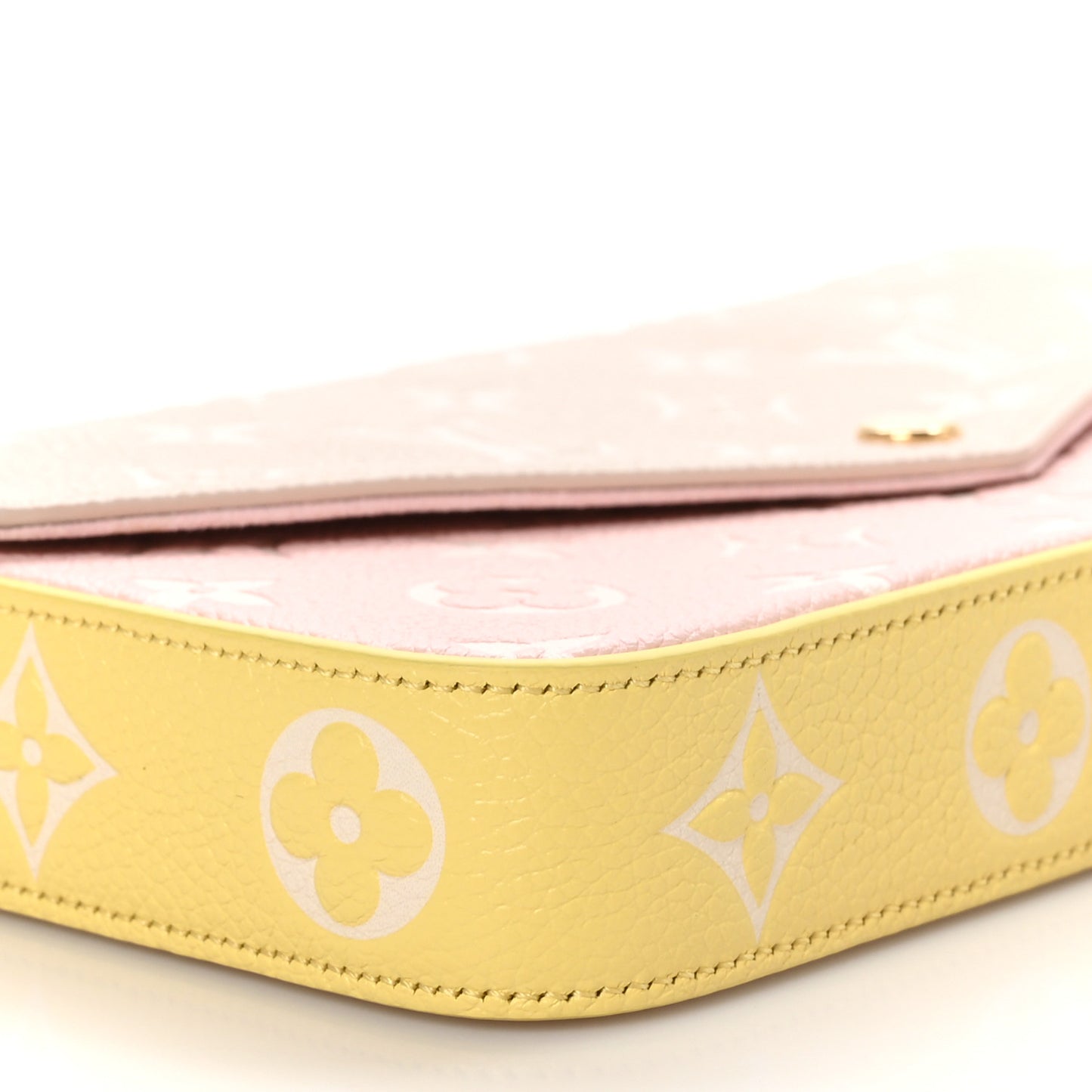 Empreinte Spring in the City Felicie Pochette Chain Wallet Pink Beige Yellow