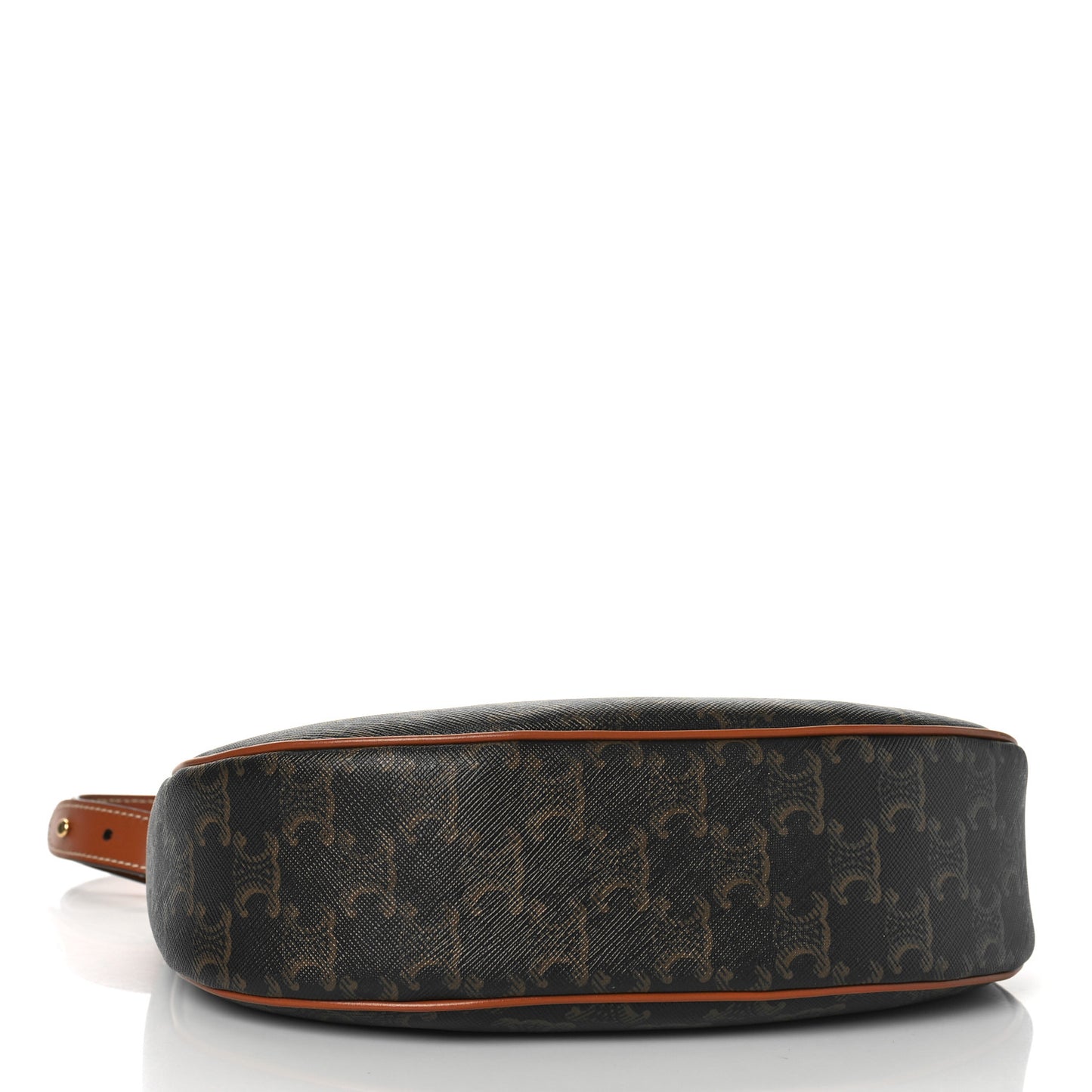 Triomphe Canvas Calfskin Ava Shoulder Bag Tan