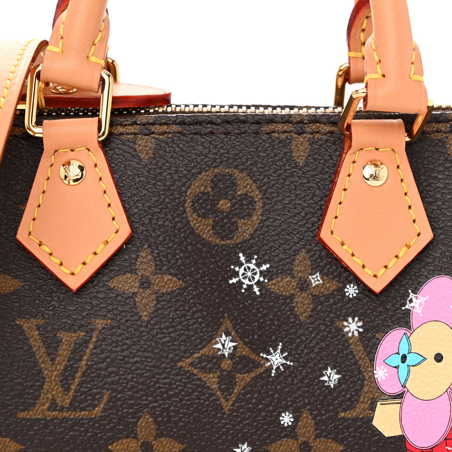 Louis Vuitton Monogram Vivienne Ice Skating Nano Speedy Bandouliere Pink 8 of 10