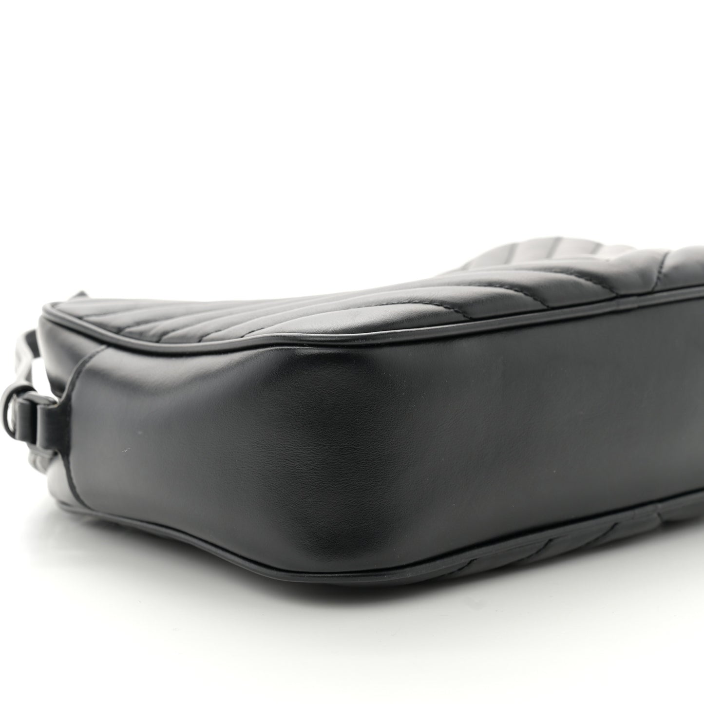 Calfskin Matelasse Monogram Monochrome Lou Camera Bag Black