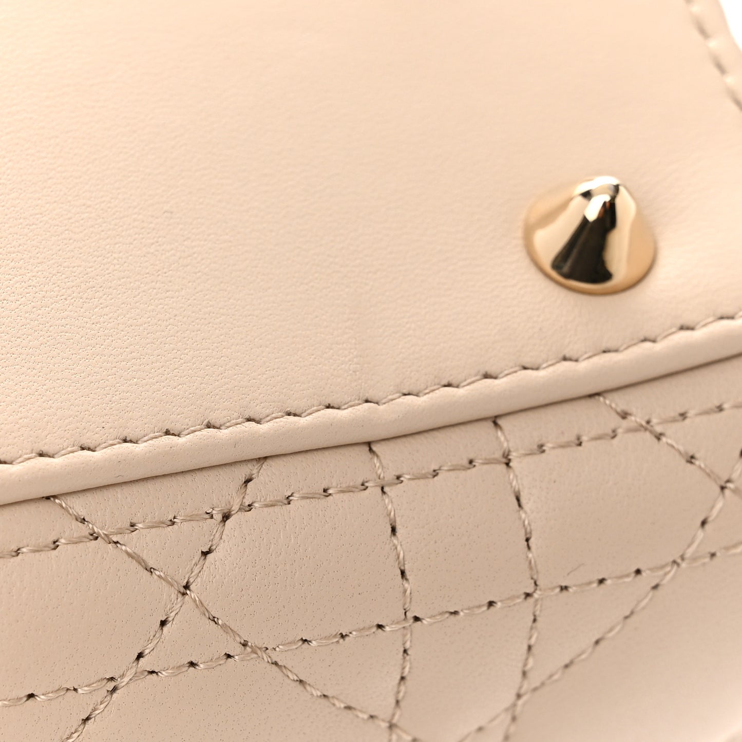 Lambskin Cannage Small My ABC Dior Lady Dior Beige