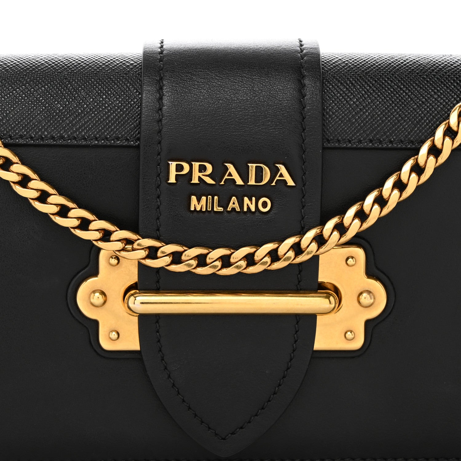 Prada City Calf Cahier Pochette Black 9 of 11