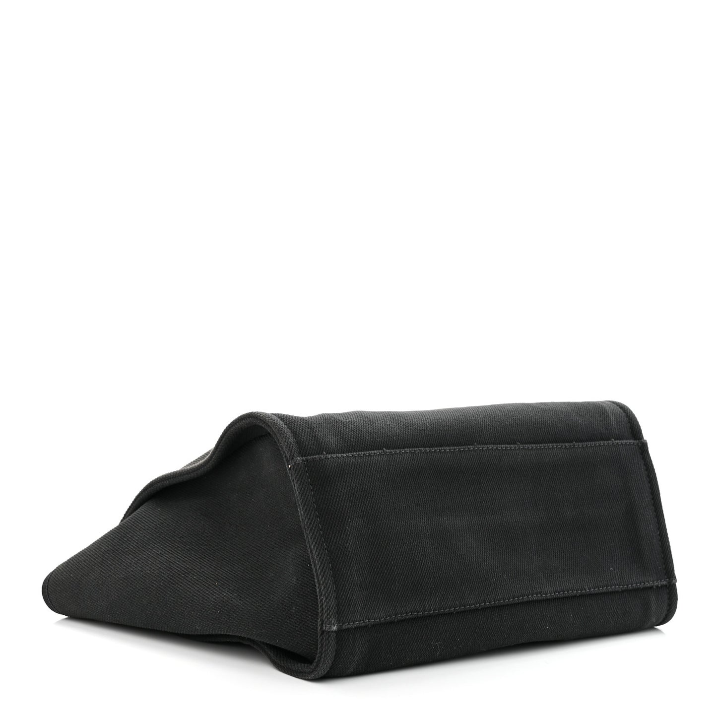 Canvas Pearl Medium Deauville Tote Black