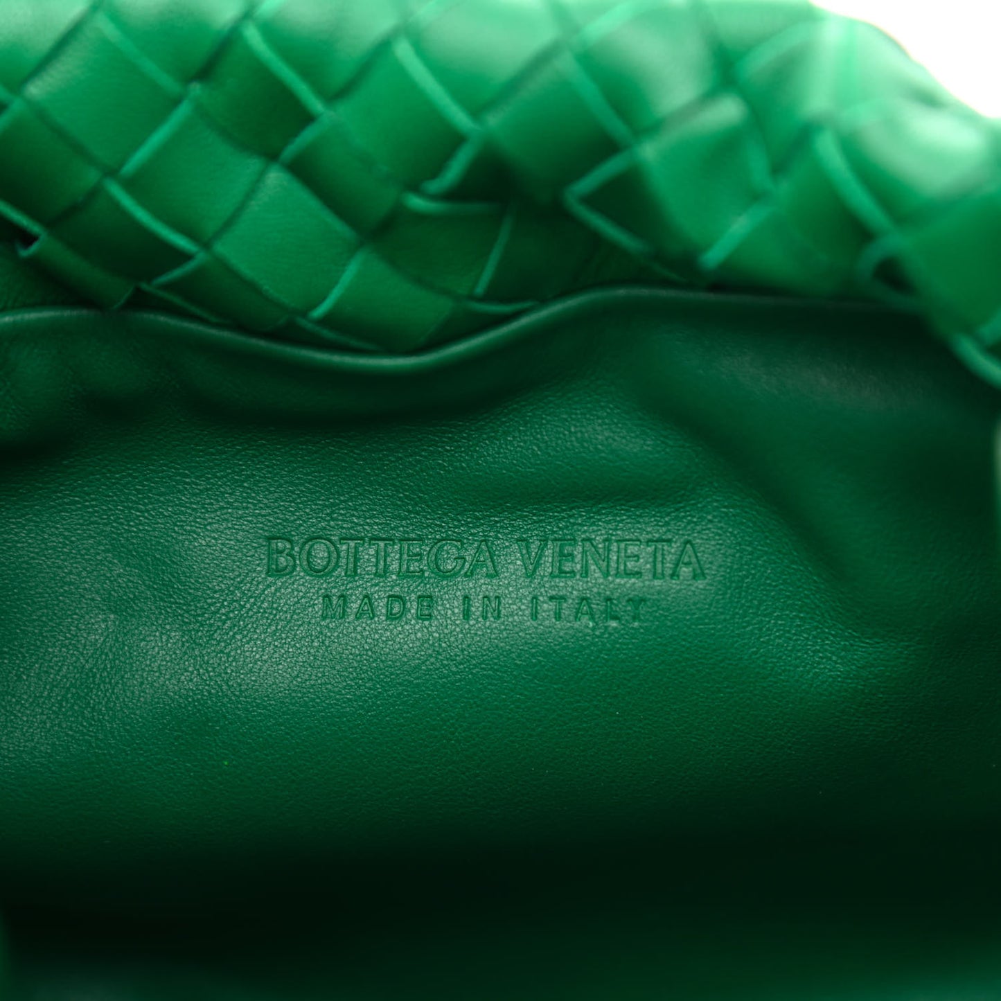 Nappa Intrecciato Small Bulb Racing Green
