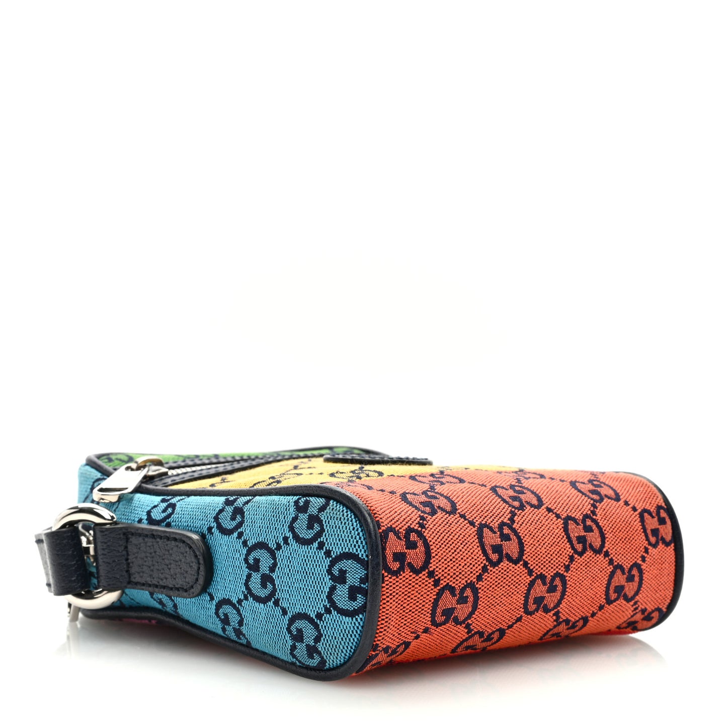 Monogram Multicolor Mini Retro Interlocking G Messenger Blue Rainbow Light Blue