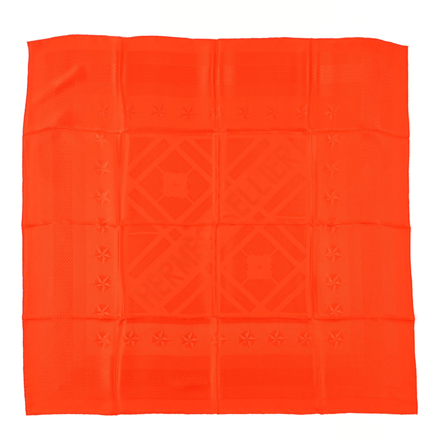 Silk Sellier Scarf 90 Orange