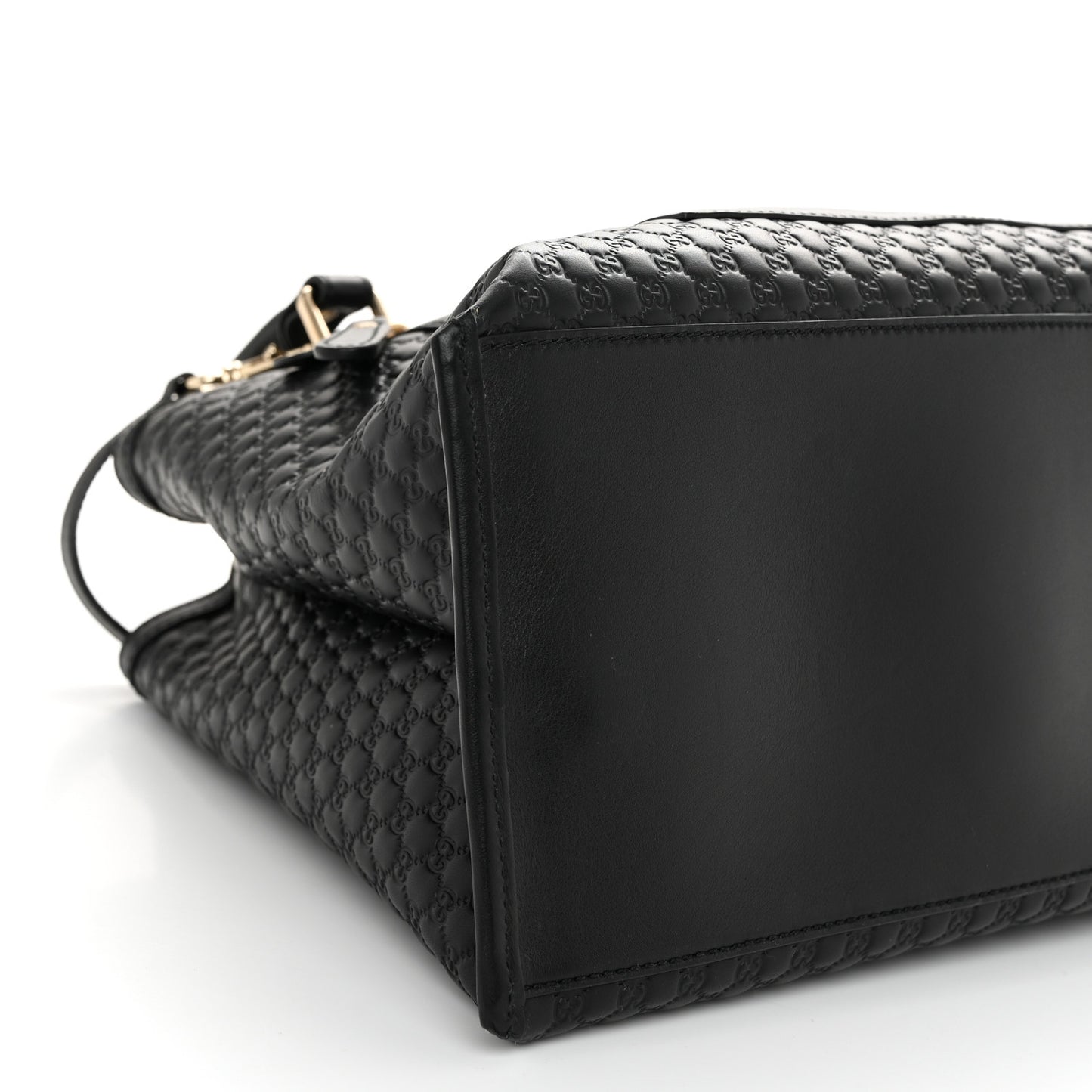 Soft Microguccissima Medium Tote Black