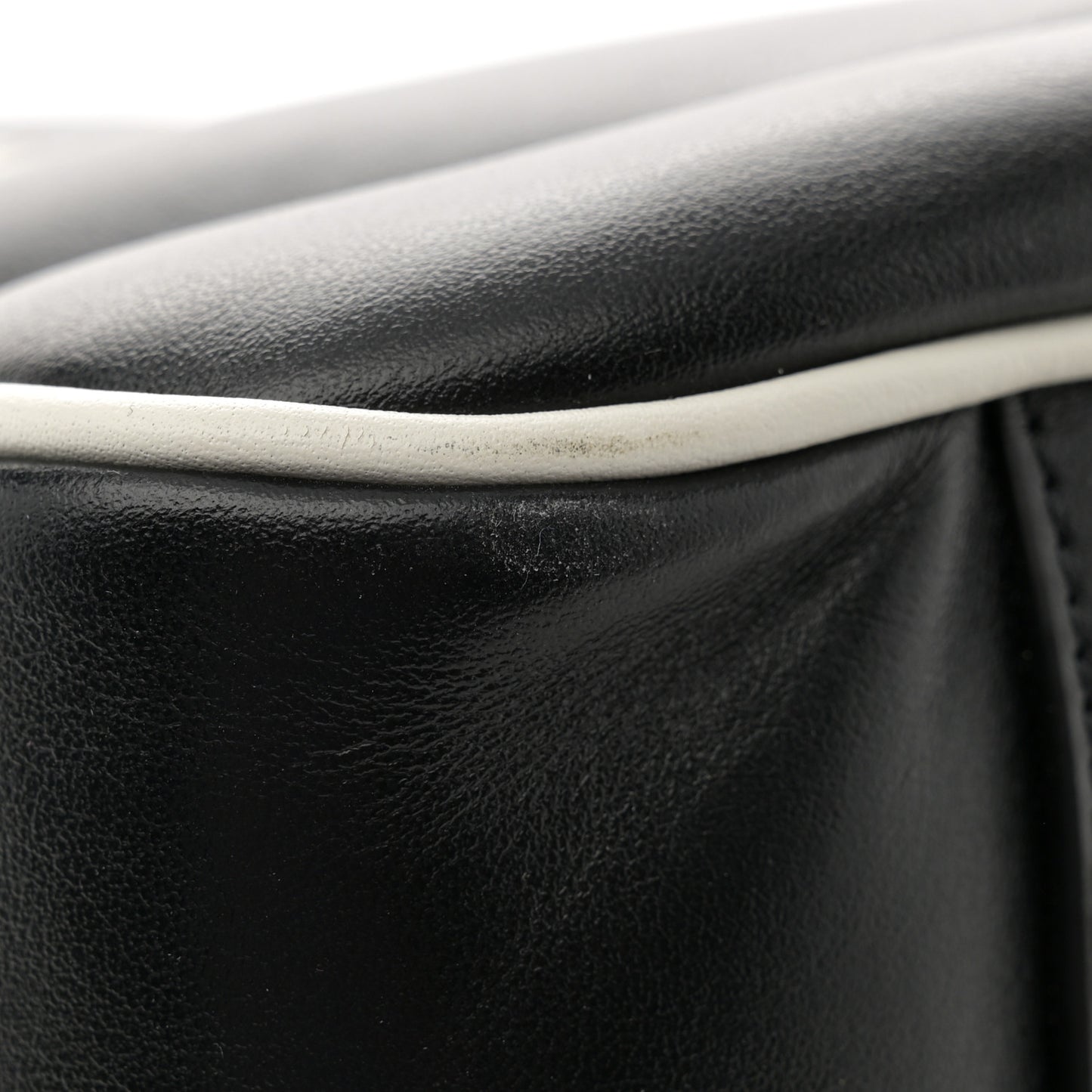 Calfskin Medium Miles Logo Bowler Duffel Bag Black