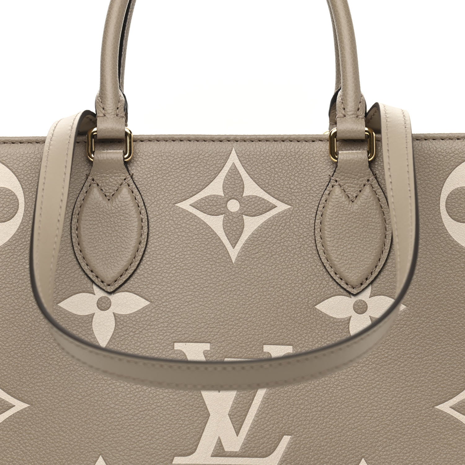 Louis Vuitton Empreinte Monogram Giant Onthego MM Tourterelle Creme 7 of 10