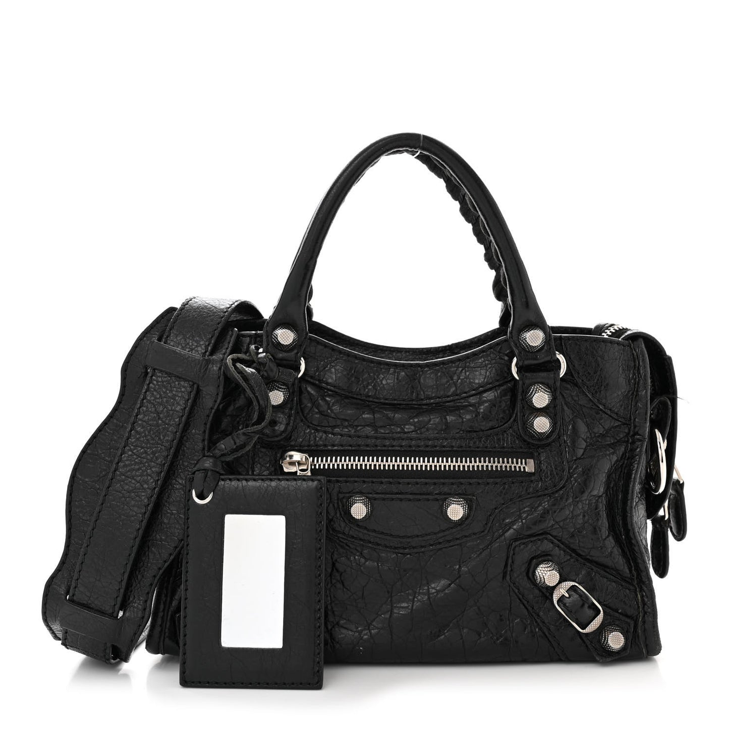 Agneau Giant 12 Silver Hardware Mini City Black