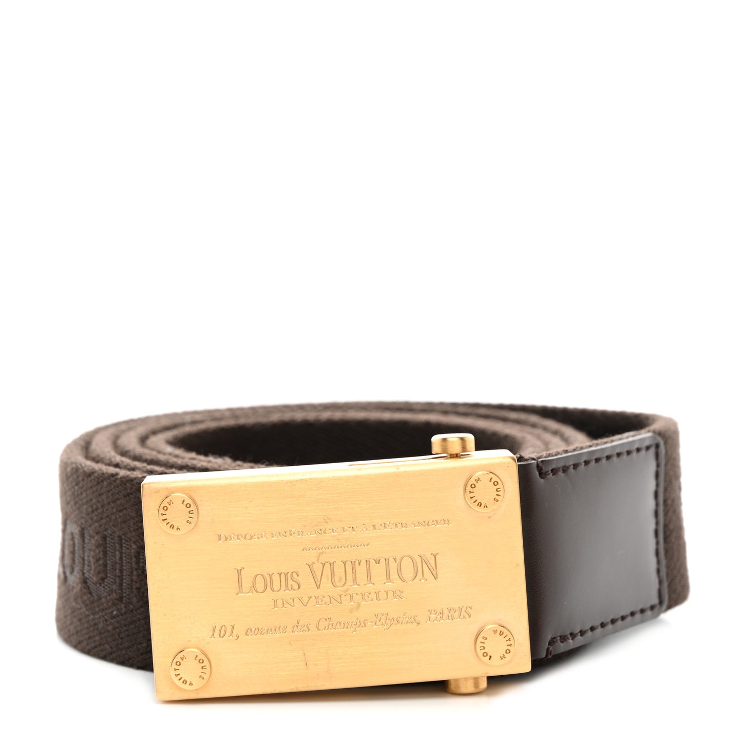 Canvas Bengale Inventeur Belt 100 40 Brown