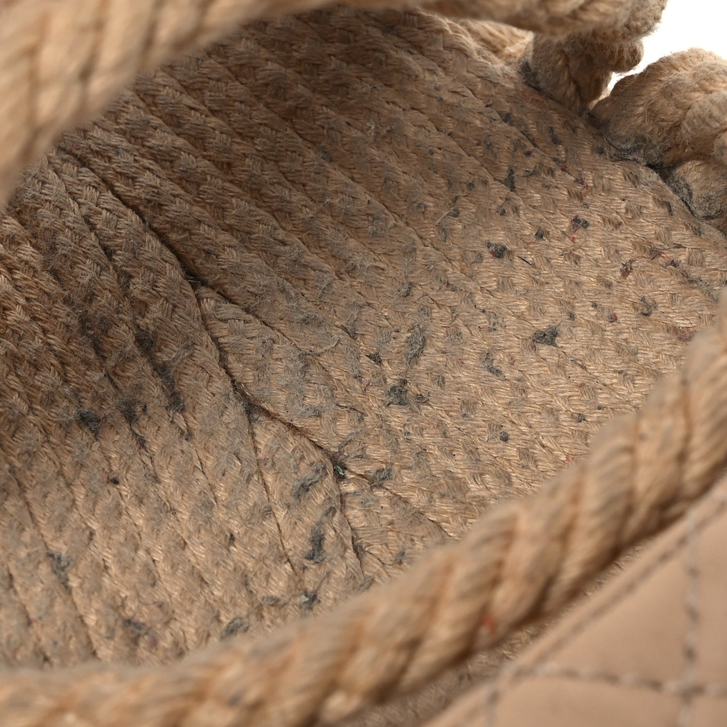 Cord Lambskin Quilted Logo Mules 39 Beige