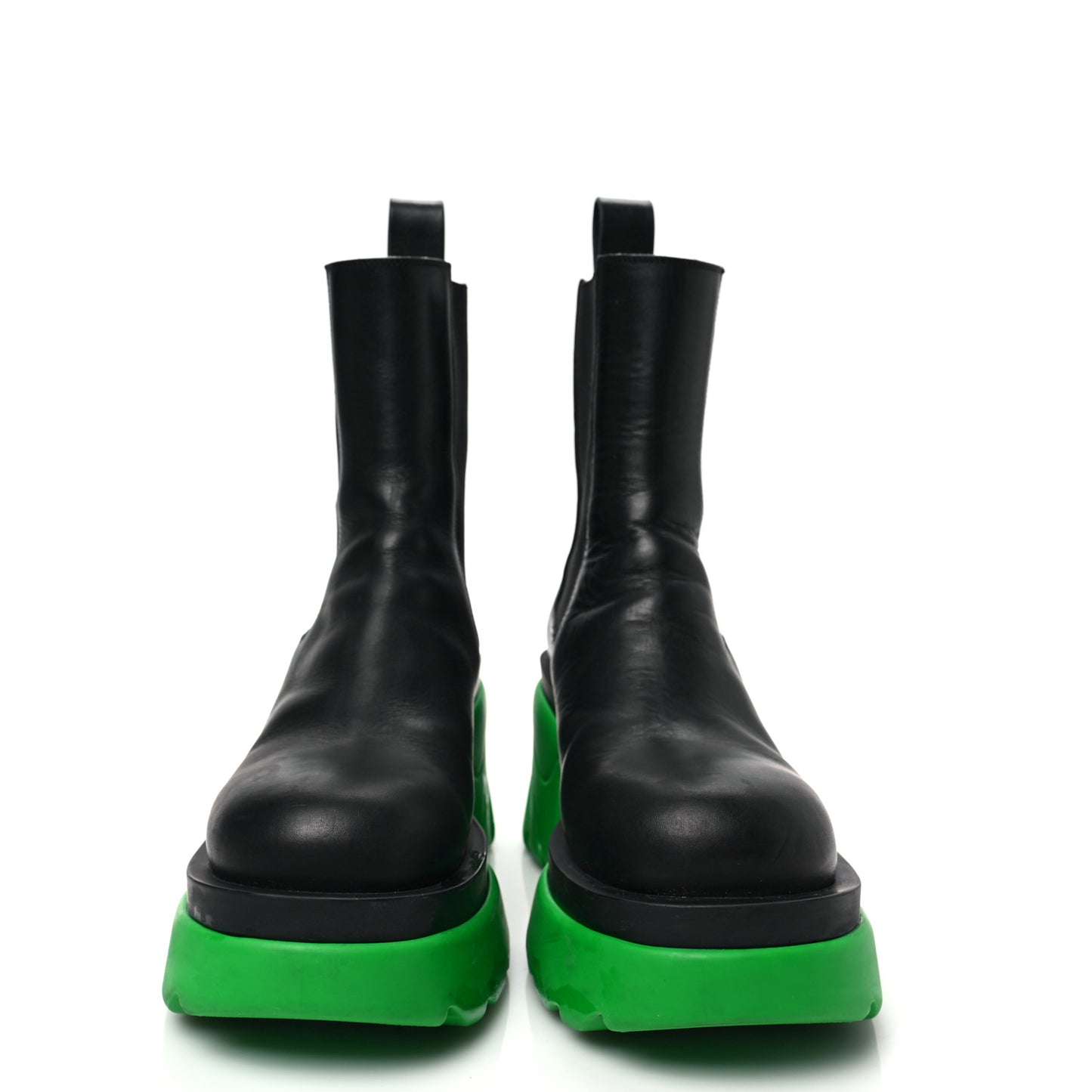 Calfskin The Flash Chelsea Boots 38.5 Black Grass