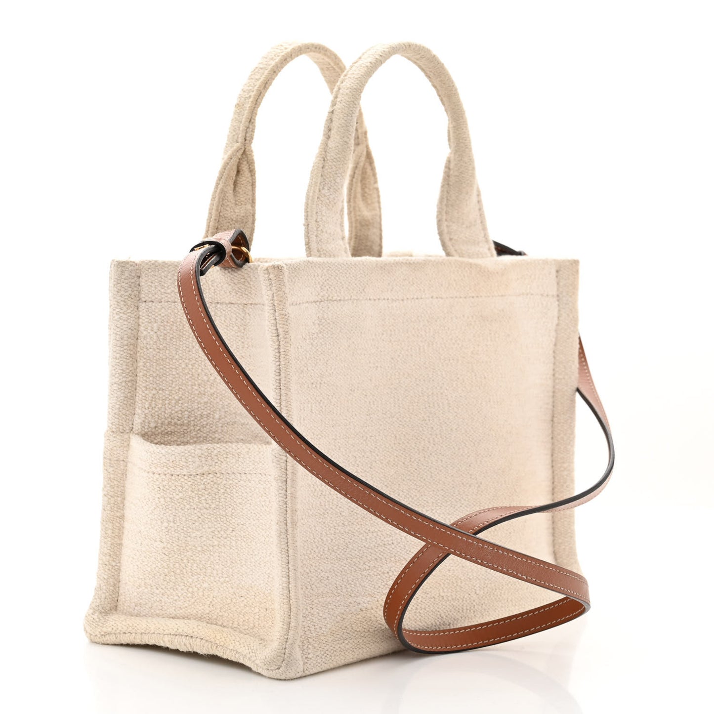 Canvas Small Cabas Thais Ecru Black