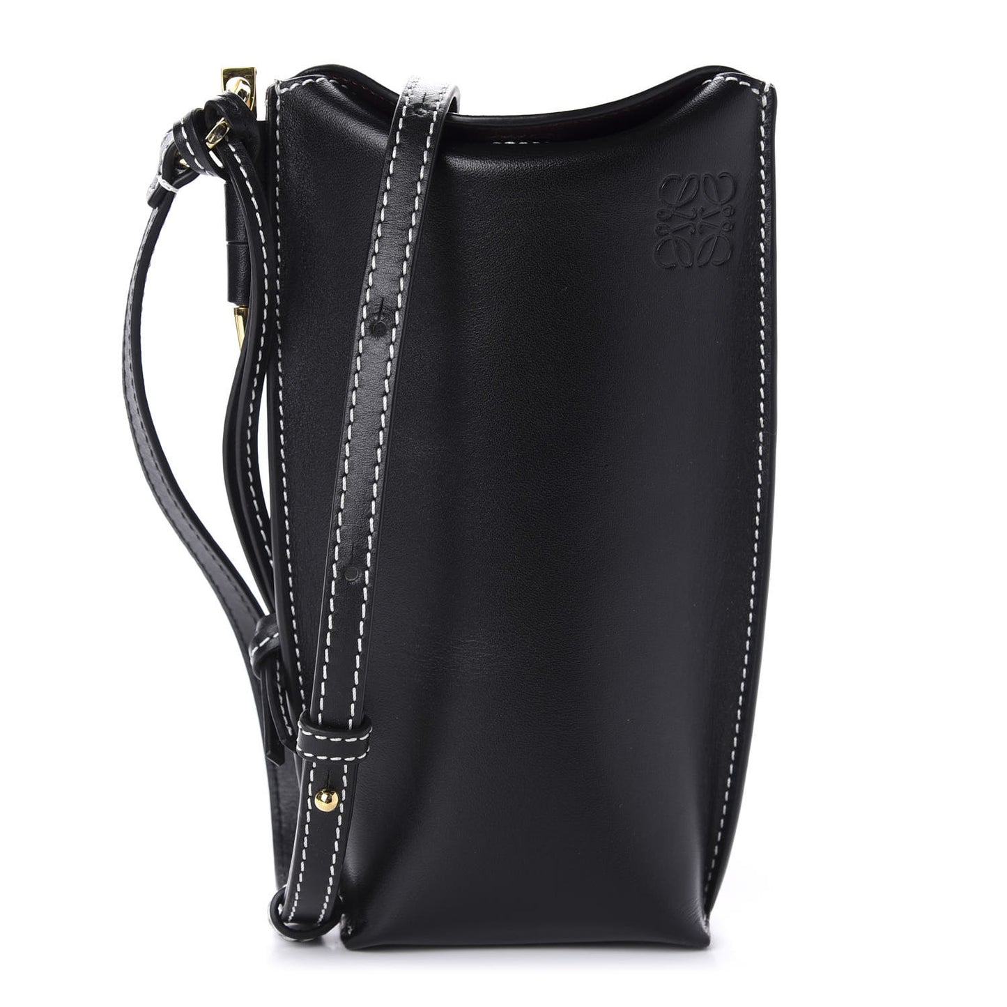 Smooth Calfskin Mini Gate Pocket Black