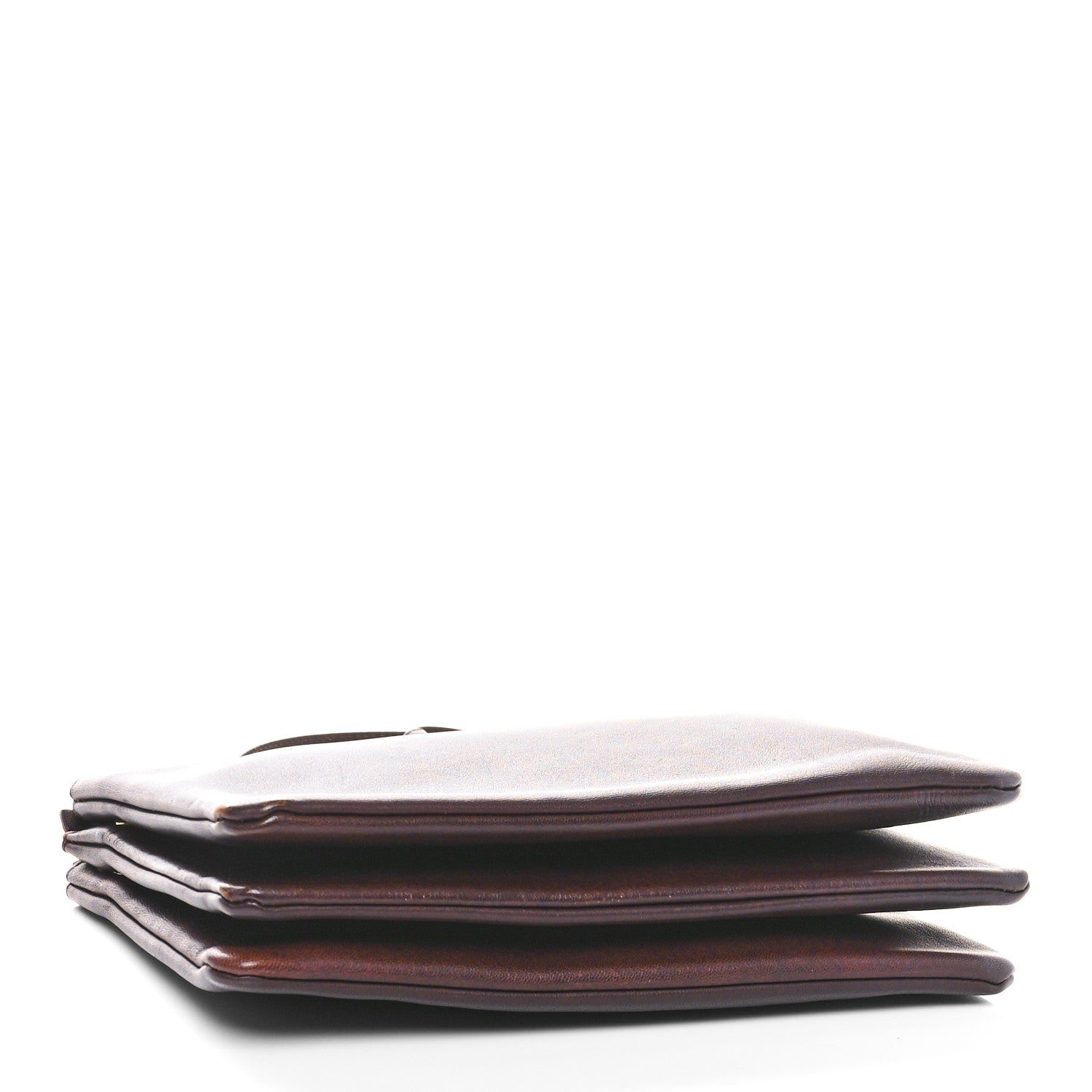 Celine Lambskin Large Trio Crossbody Bag Burgundy 4 of 9