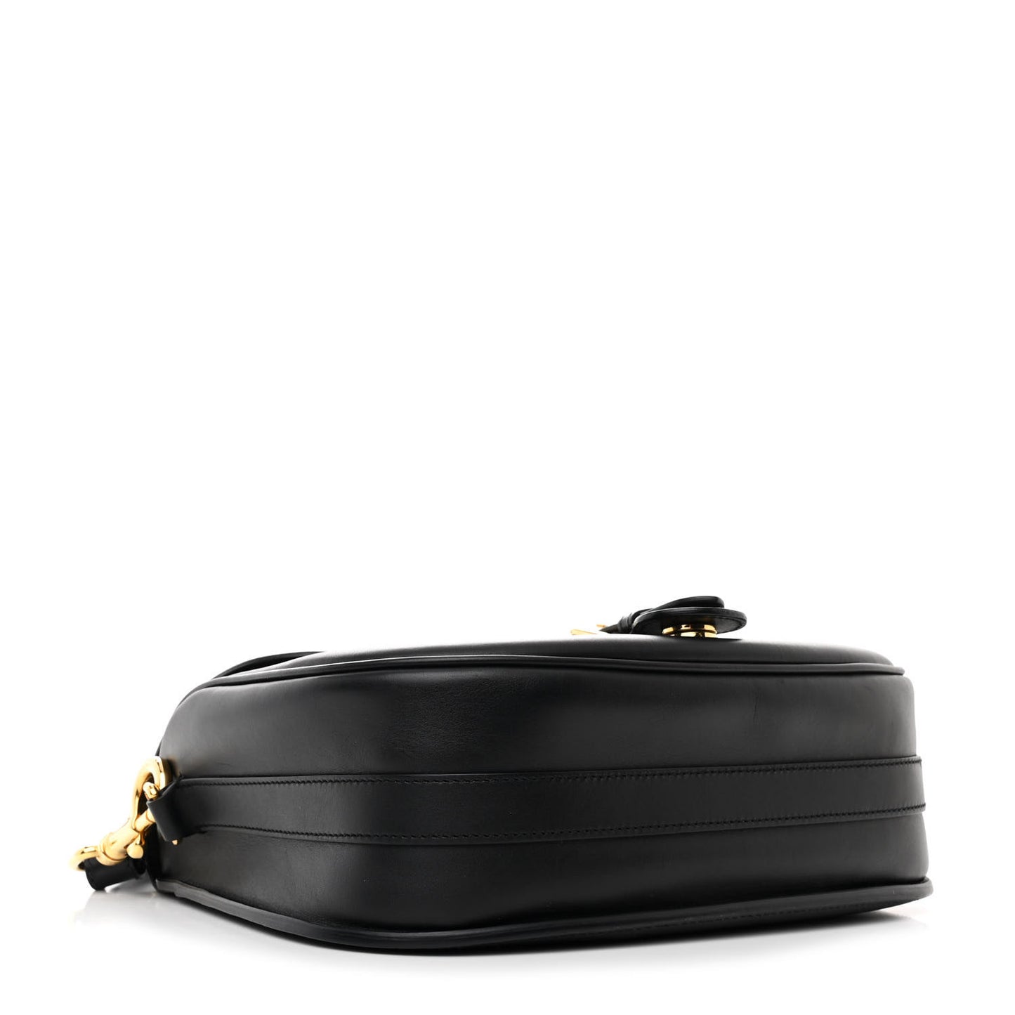 Box Calfskin Large Bobby Flap Black