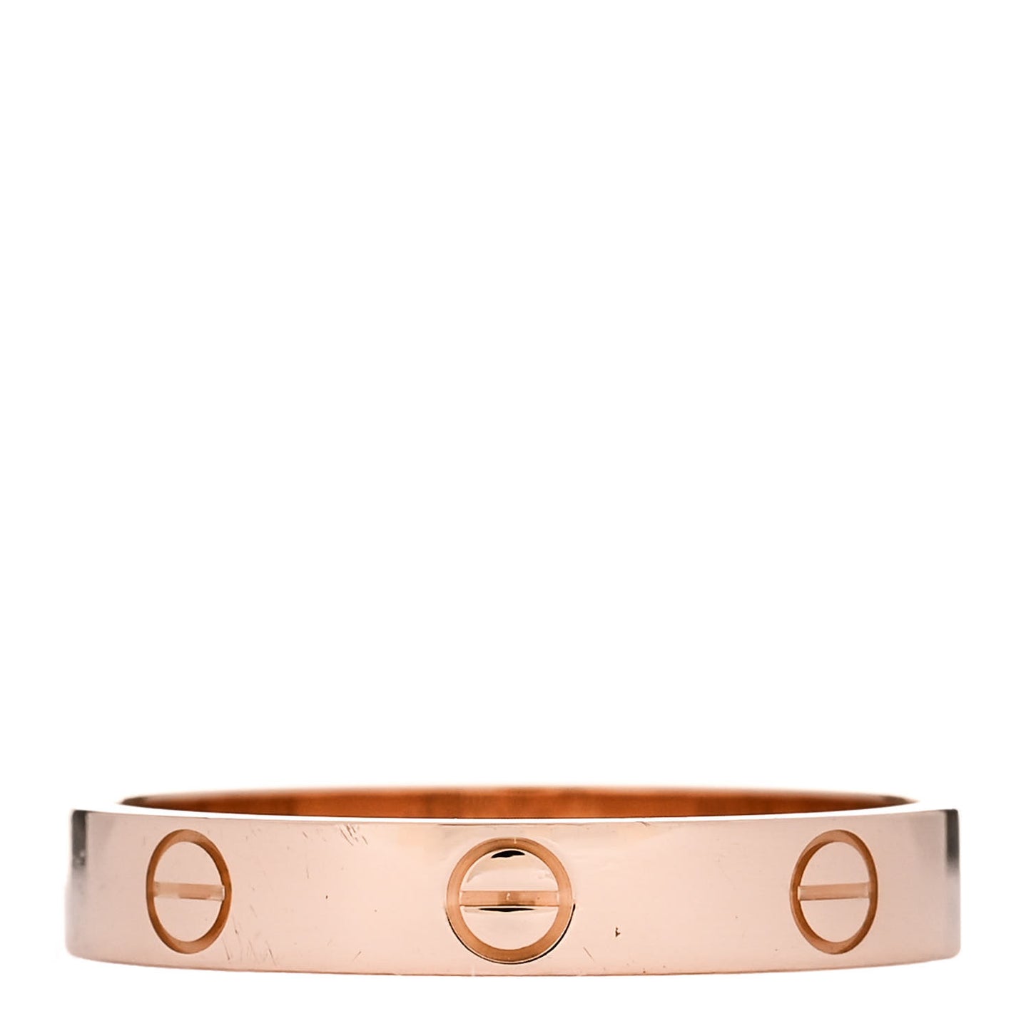 18K Pink Gold 3.5mm LOVE Wedding Band Ring 60 9.25