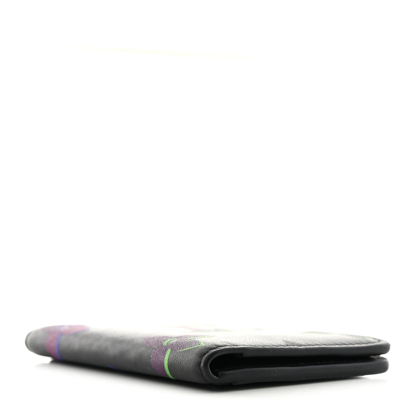 Calfskin Monogram Spotlight Pocket Orginizer Black Multicolor