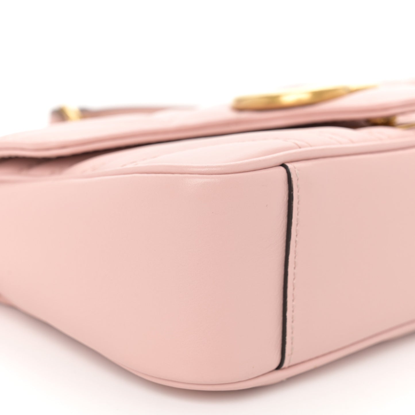 Calfskin Matelasse Small GG Marmont Shoulder Bag Perfect Pink