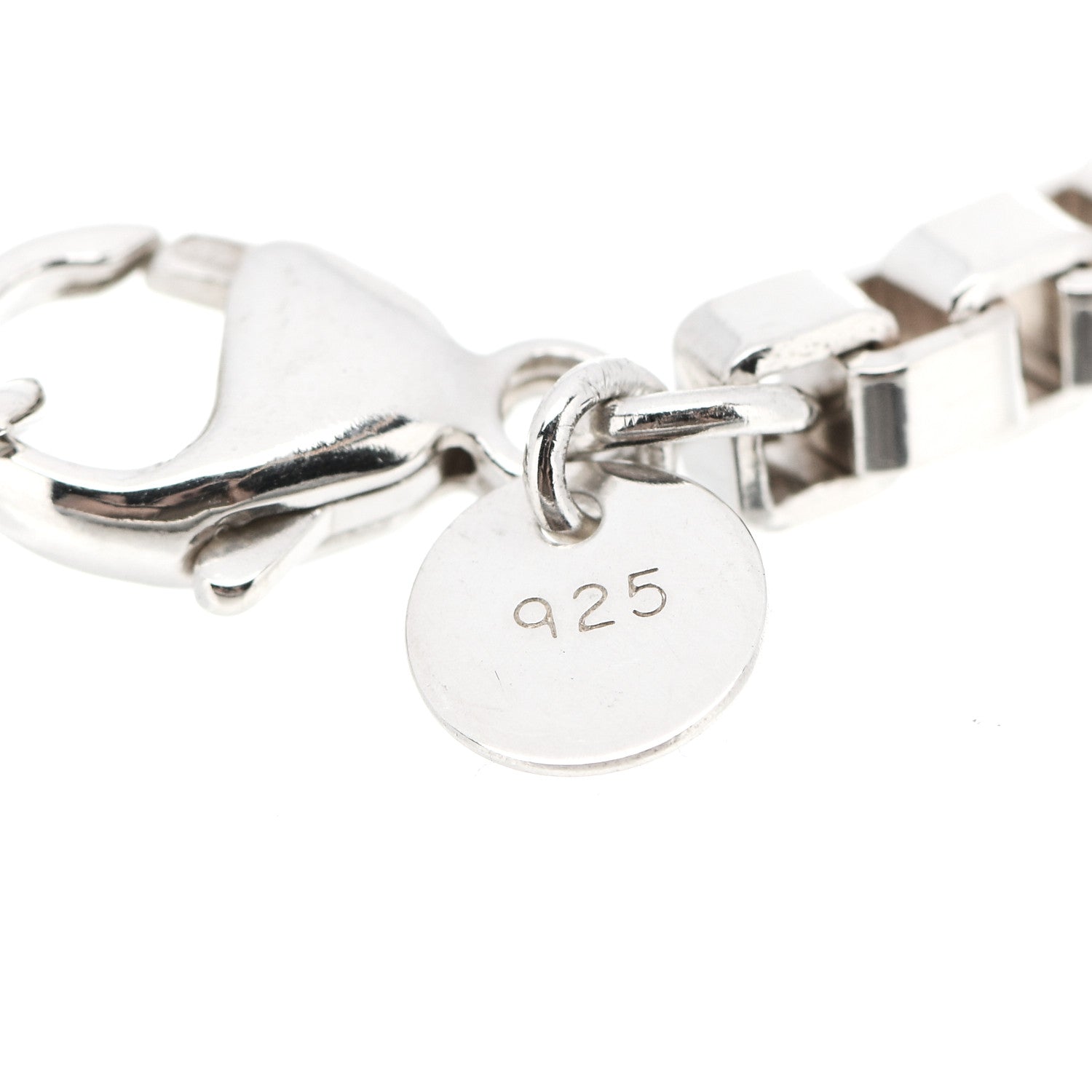 Tiffany Sterling Silver 4mm Venetian Link Bracelet 3 of 4