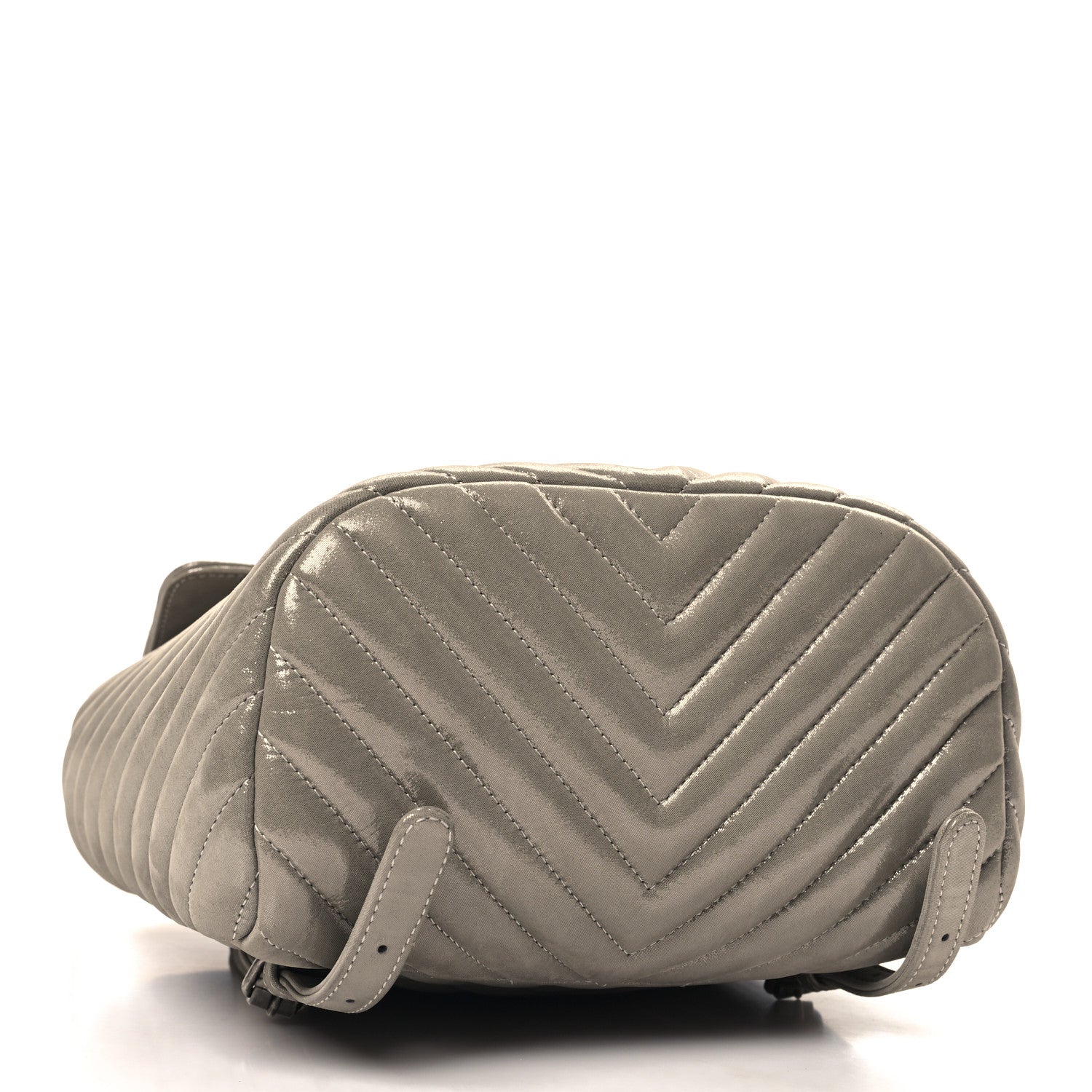 Chanel Iridescent Calfskin Chevron Quilted Small Urban Spirit Backpack Silver 4 of 11