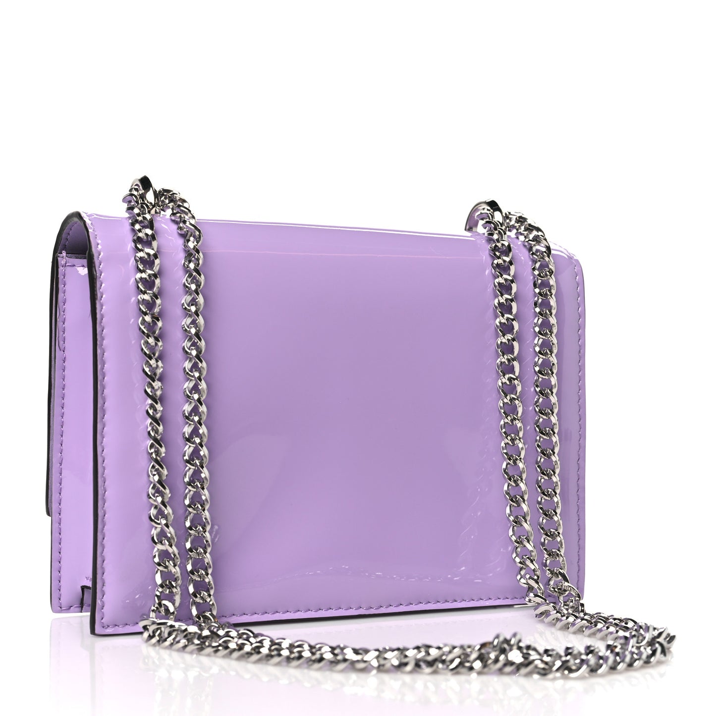 Patent Crystal Embellished Bing Bohemia Crossbody Bag Wisteria