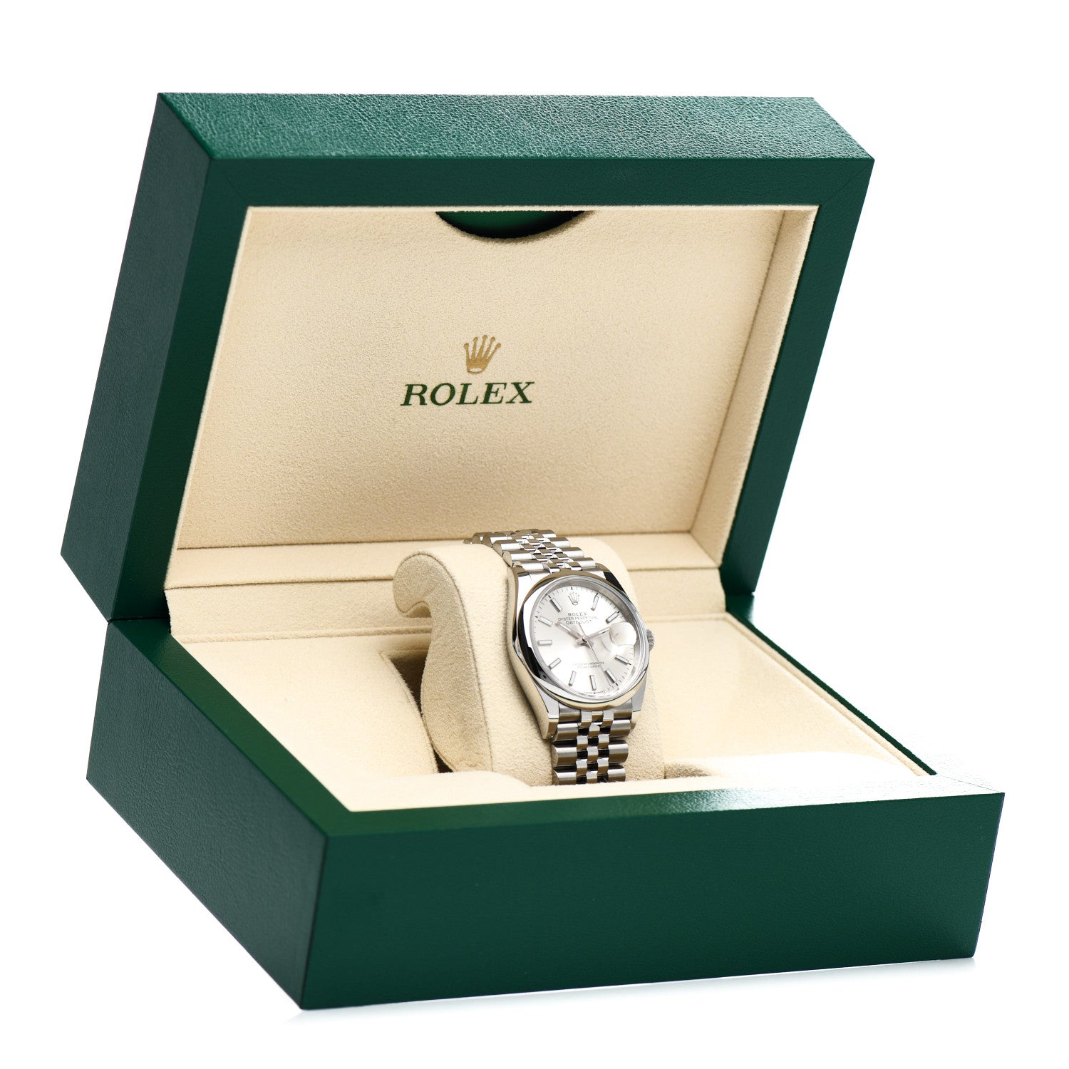 Rolex Stainless Steel 36mm Oyster Perpetual Datejust Watch Silver 126200 5 of 5