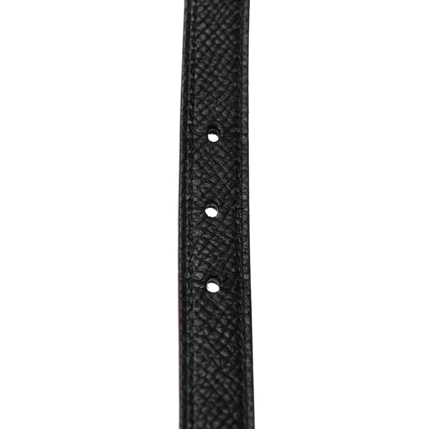 Swift Epsom 13mm Mini Laquee Reversible Belt 85 Black Bleu Saphir