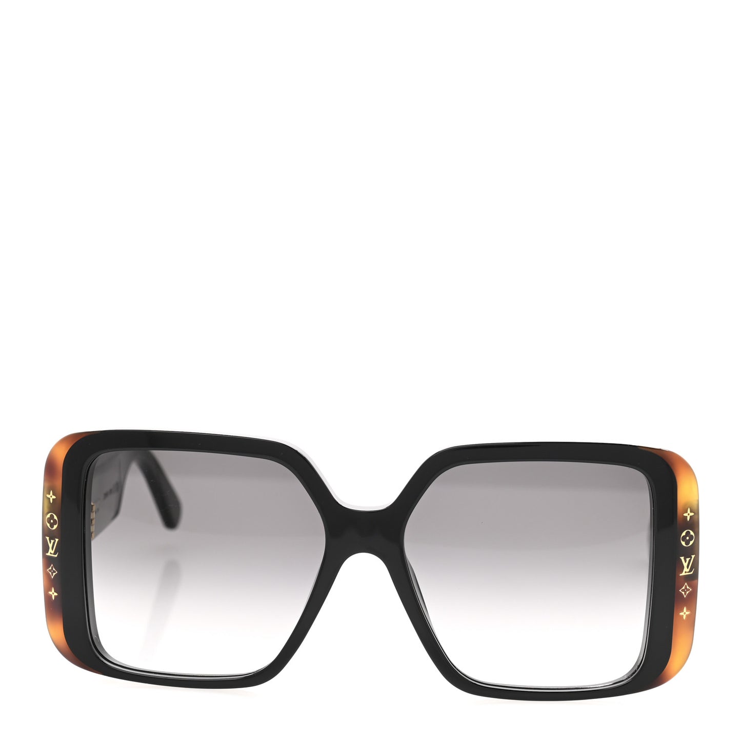 Acetate LV Square Sunglasses Z2095W Black