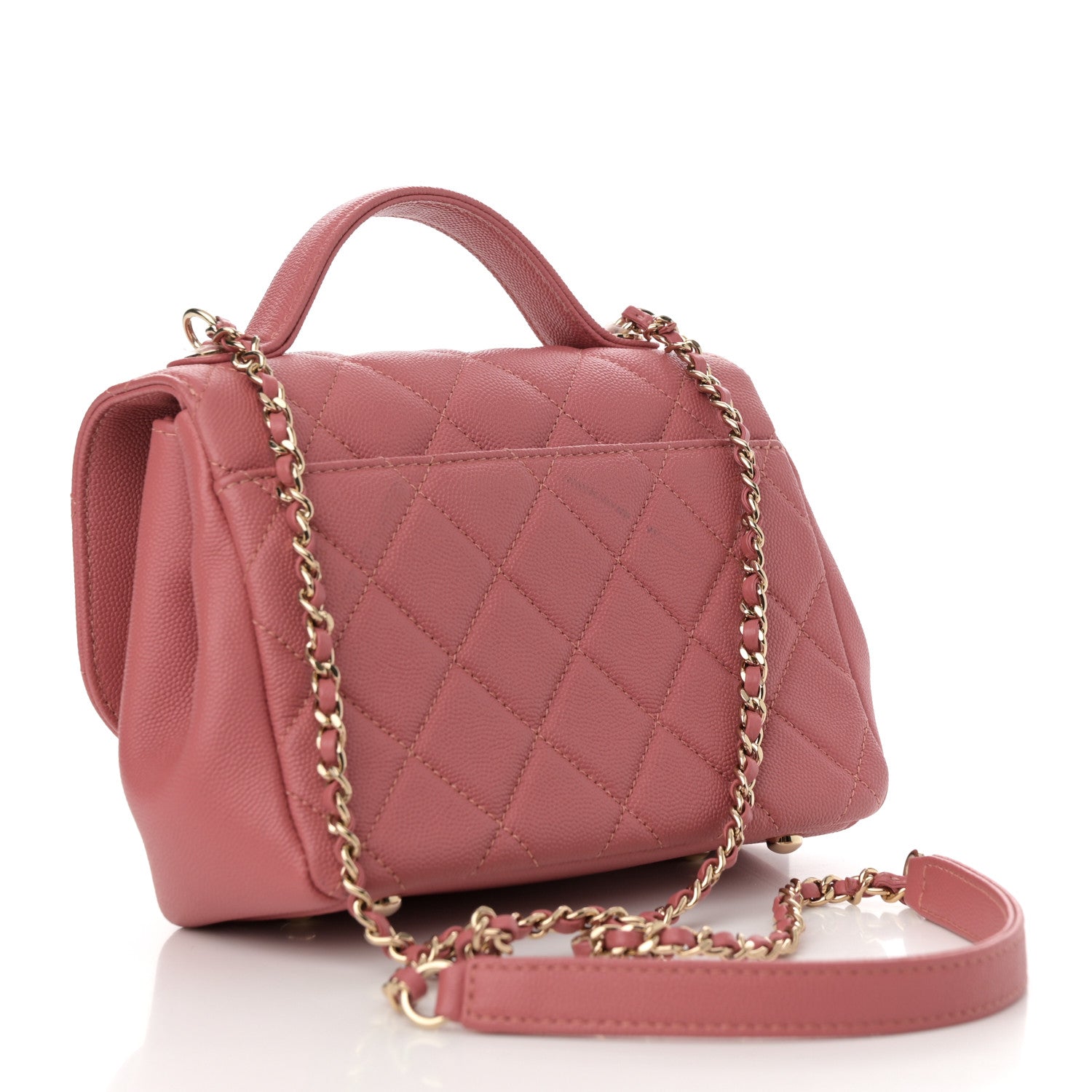 Chanel Caviar Quilted Small Business Affinity Flap Dark Pink 3 of 13