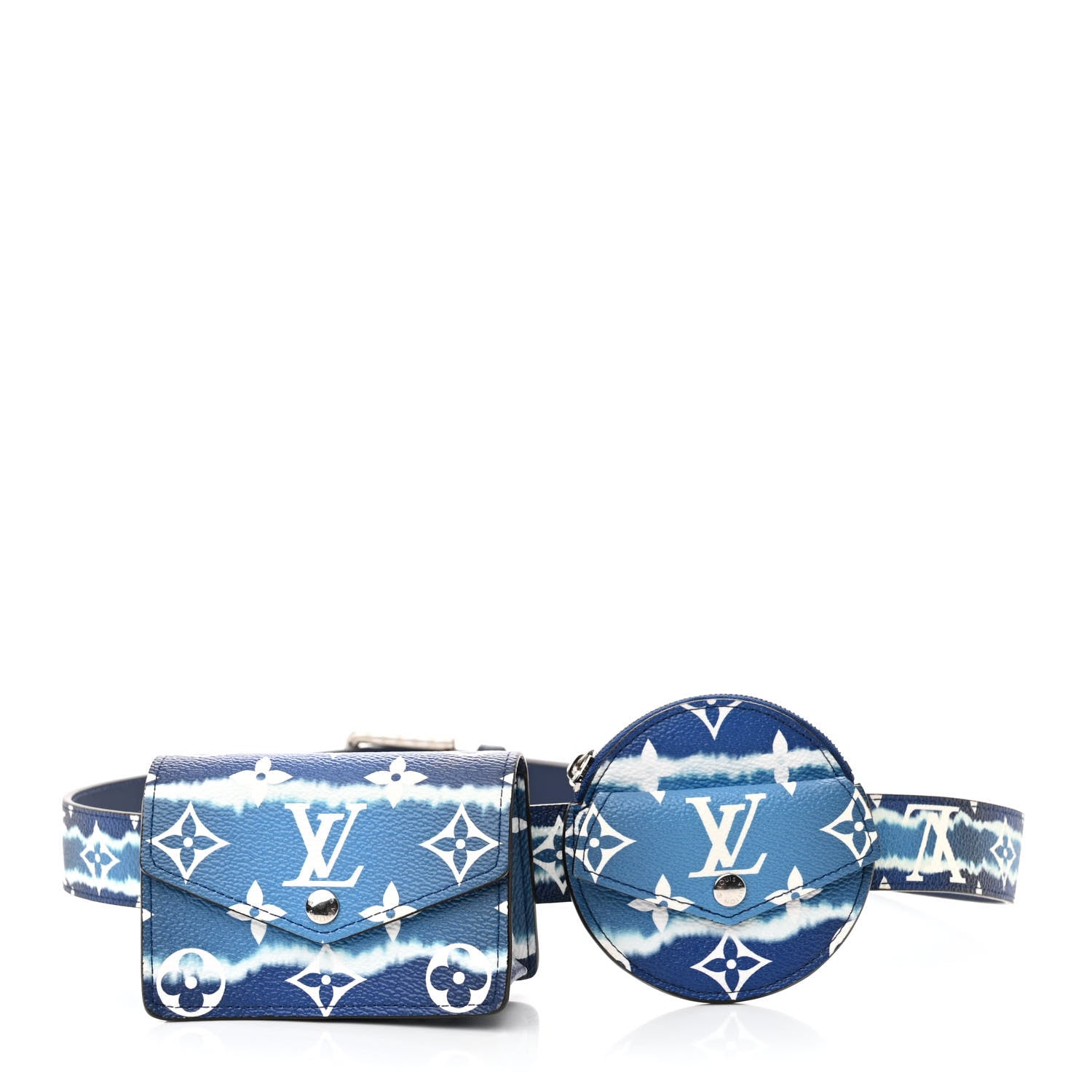 Louis Vuitton Monogram Escale 30mm Daily Multi Pocket Belt 80/32 1 of 9