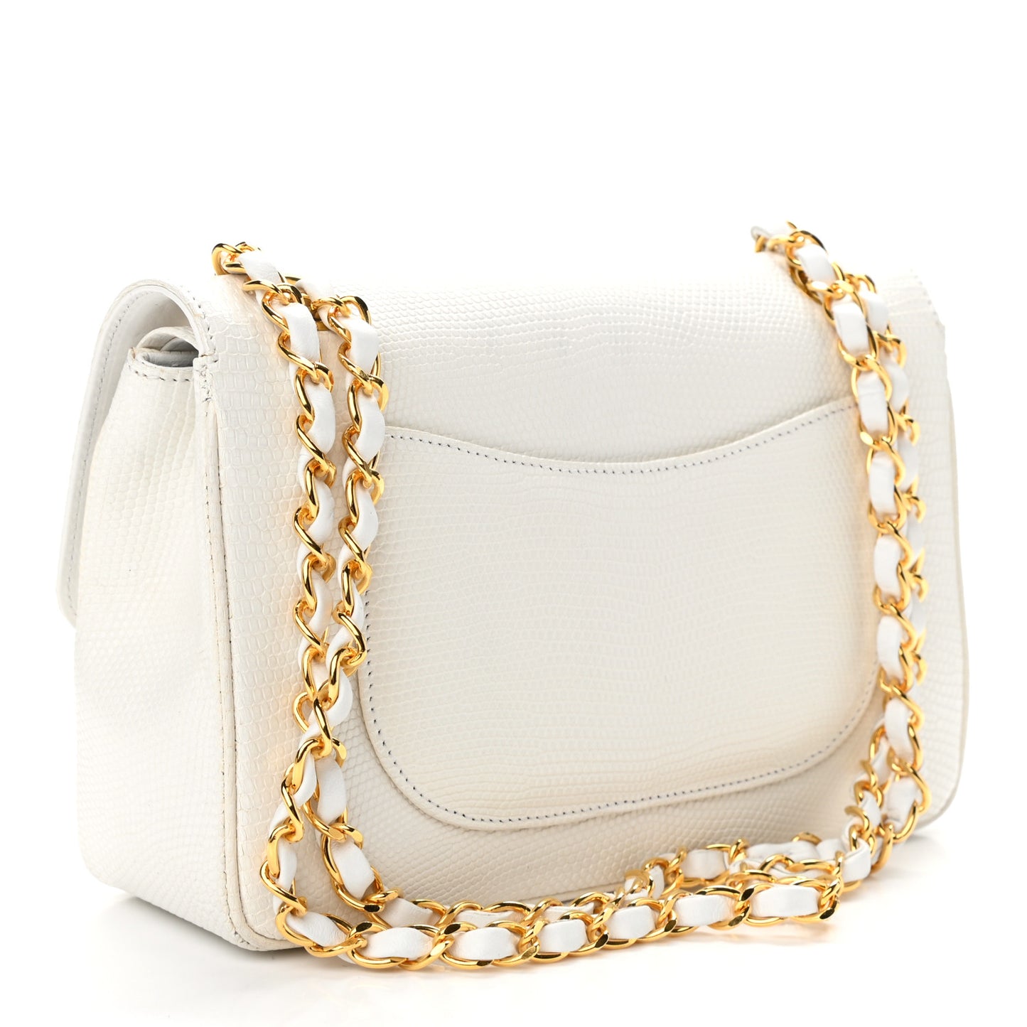 Lizard Small Double Flap White