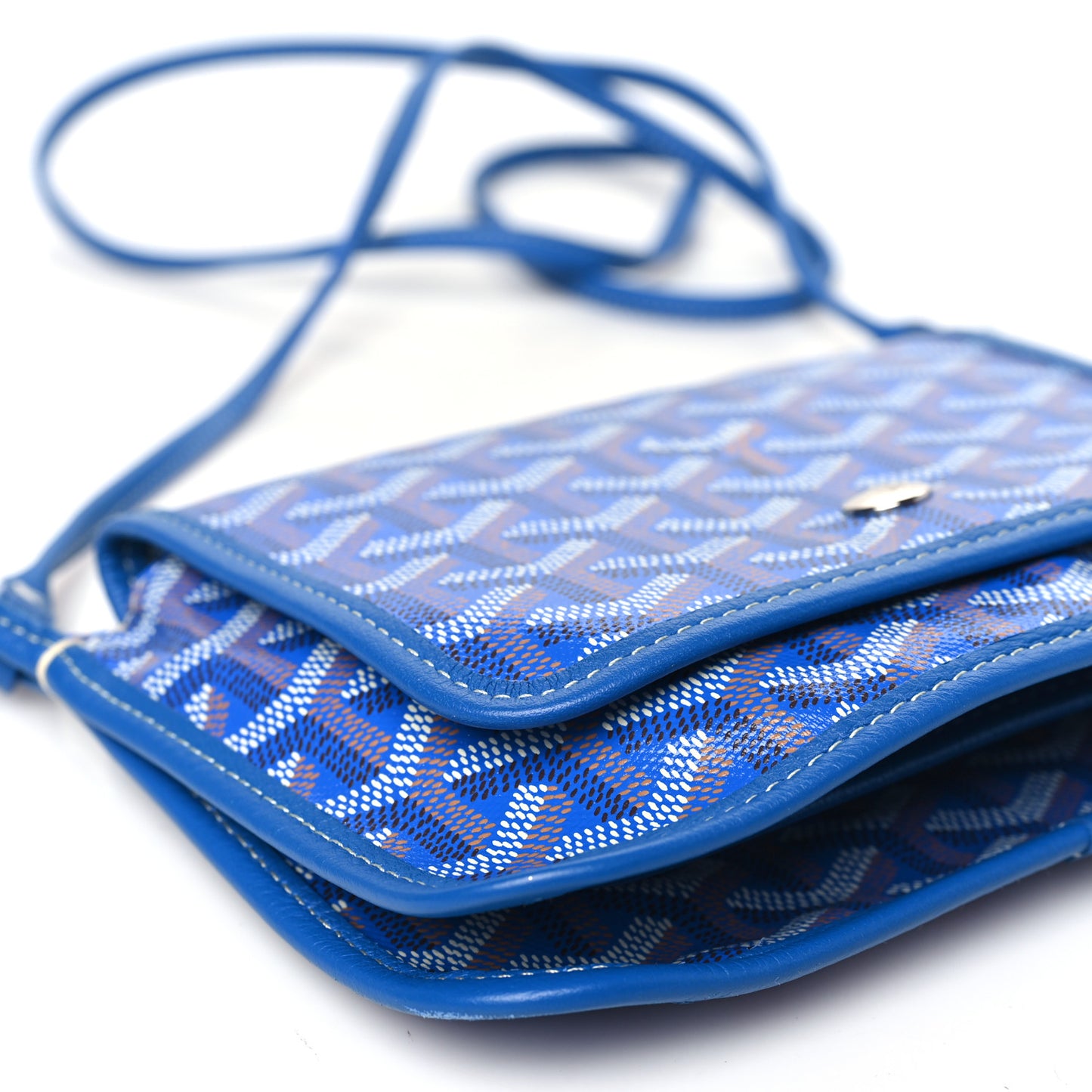 Goyardine Plumet Wallet Clutch Sky Blue