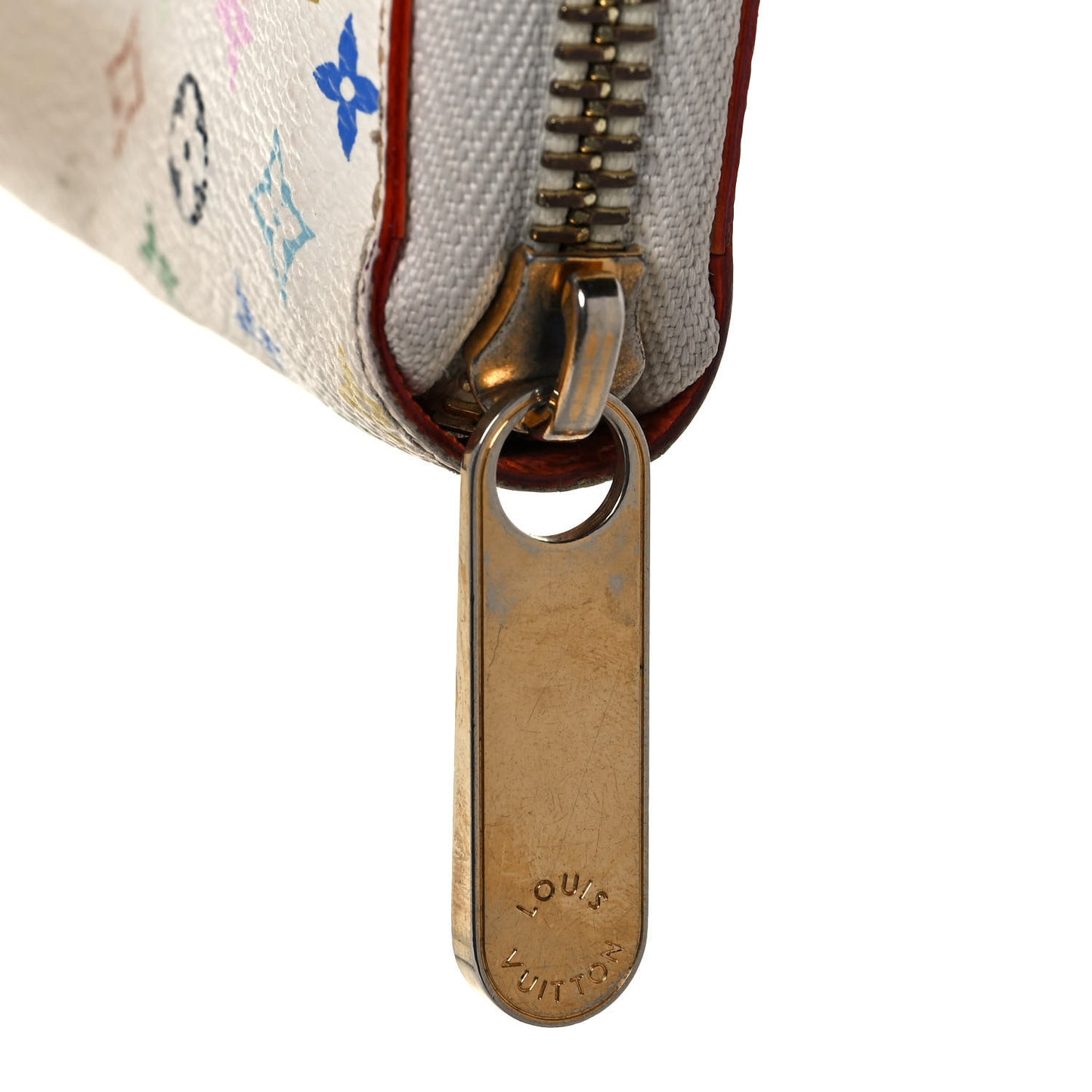 Monogram Multicolor Zippy Wallet White Litchi