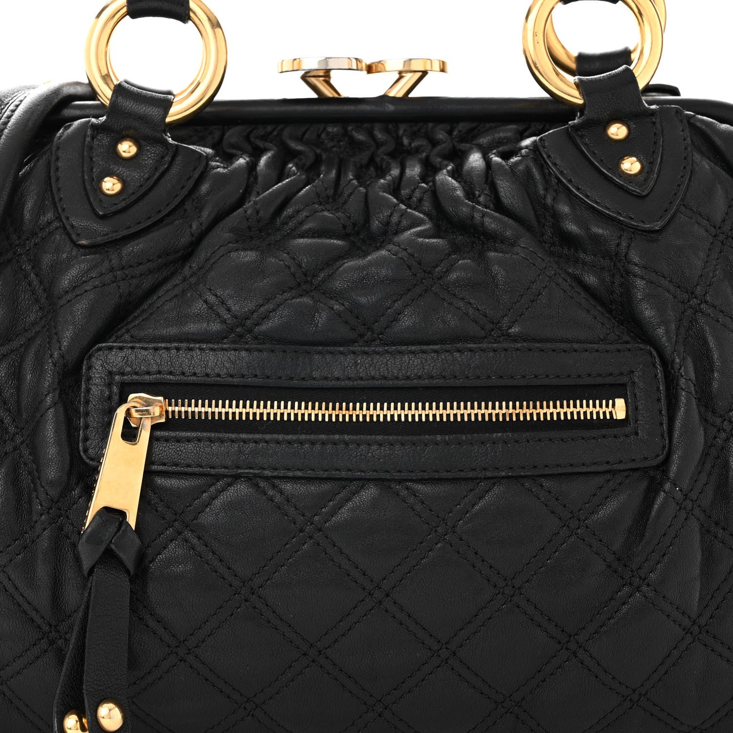 Marc Jacobs Calfskin Quilted Stam Black 8 of 12
