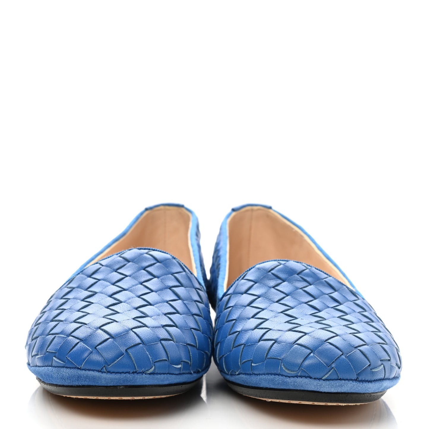Nappa Intrecciato Flats 36.5 Bleuette